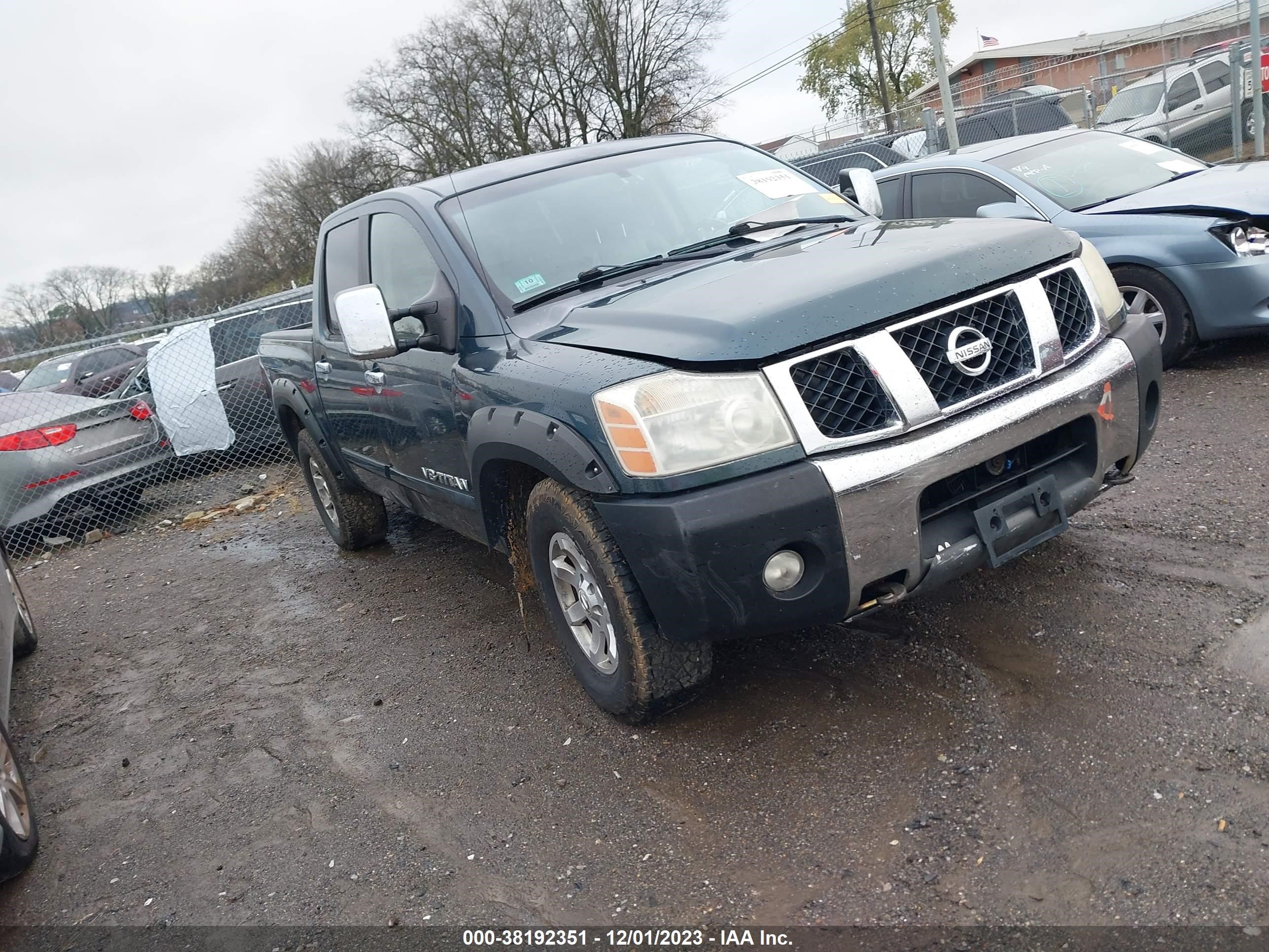 NISSAN TITAN 2007 1n6aa07bx7n208714