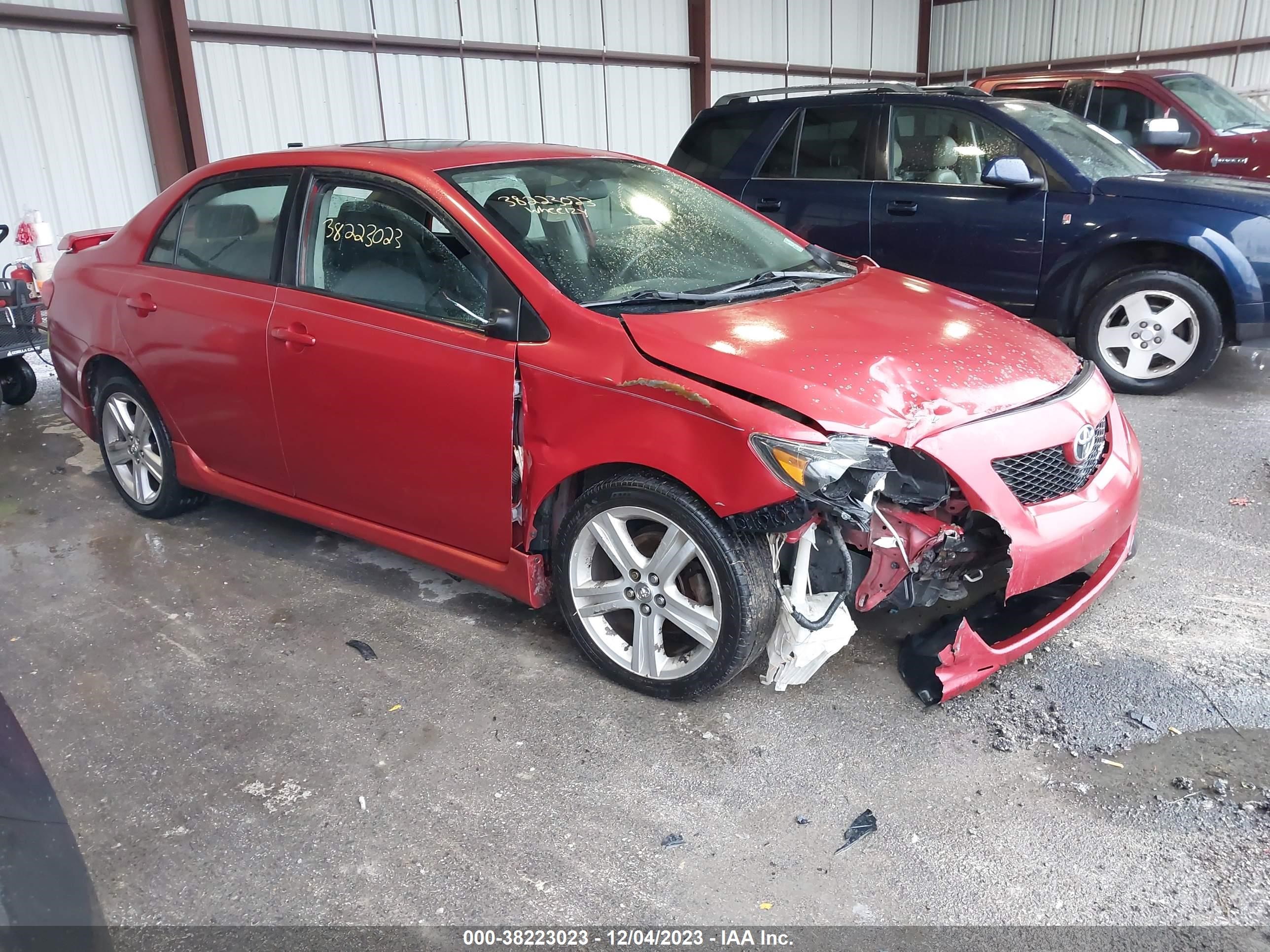 TOYOTA COROLLA 2009 1nxbe40e59z112548