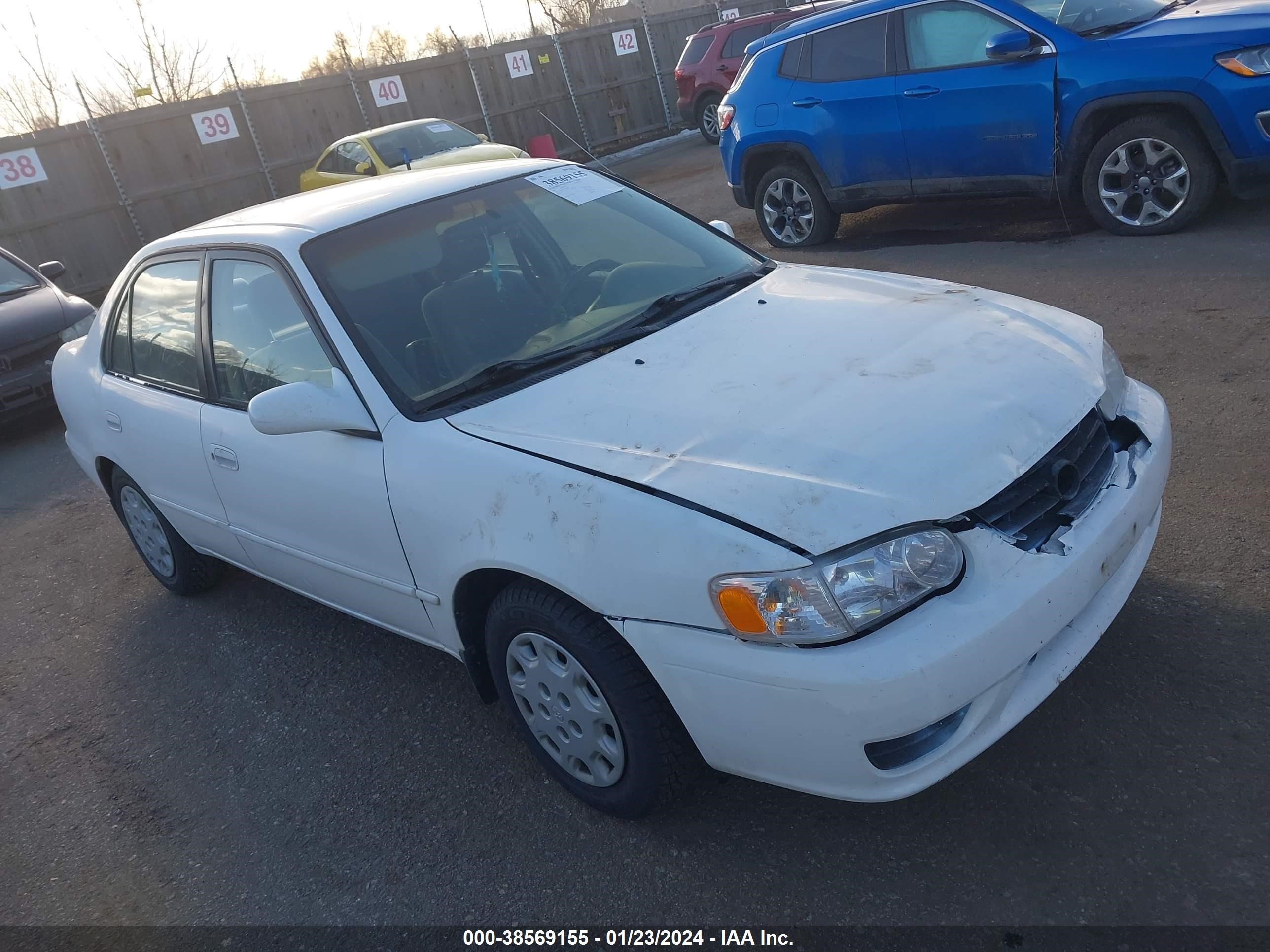 TOYOTA COROLLA 2001 1nxbr12e21z540825