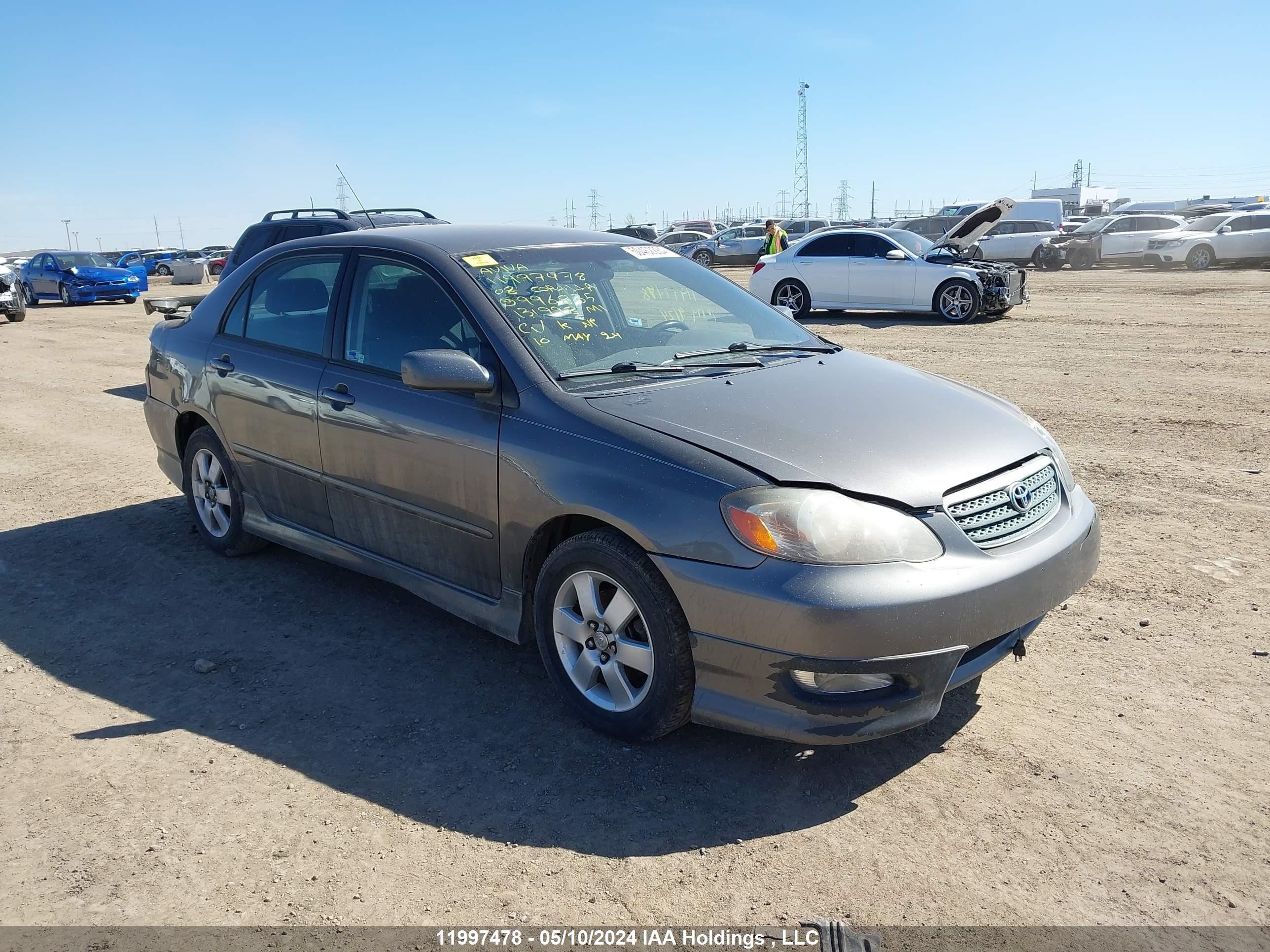 TOYOTA COROLLA 2008 1nxbr30e48z996835