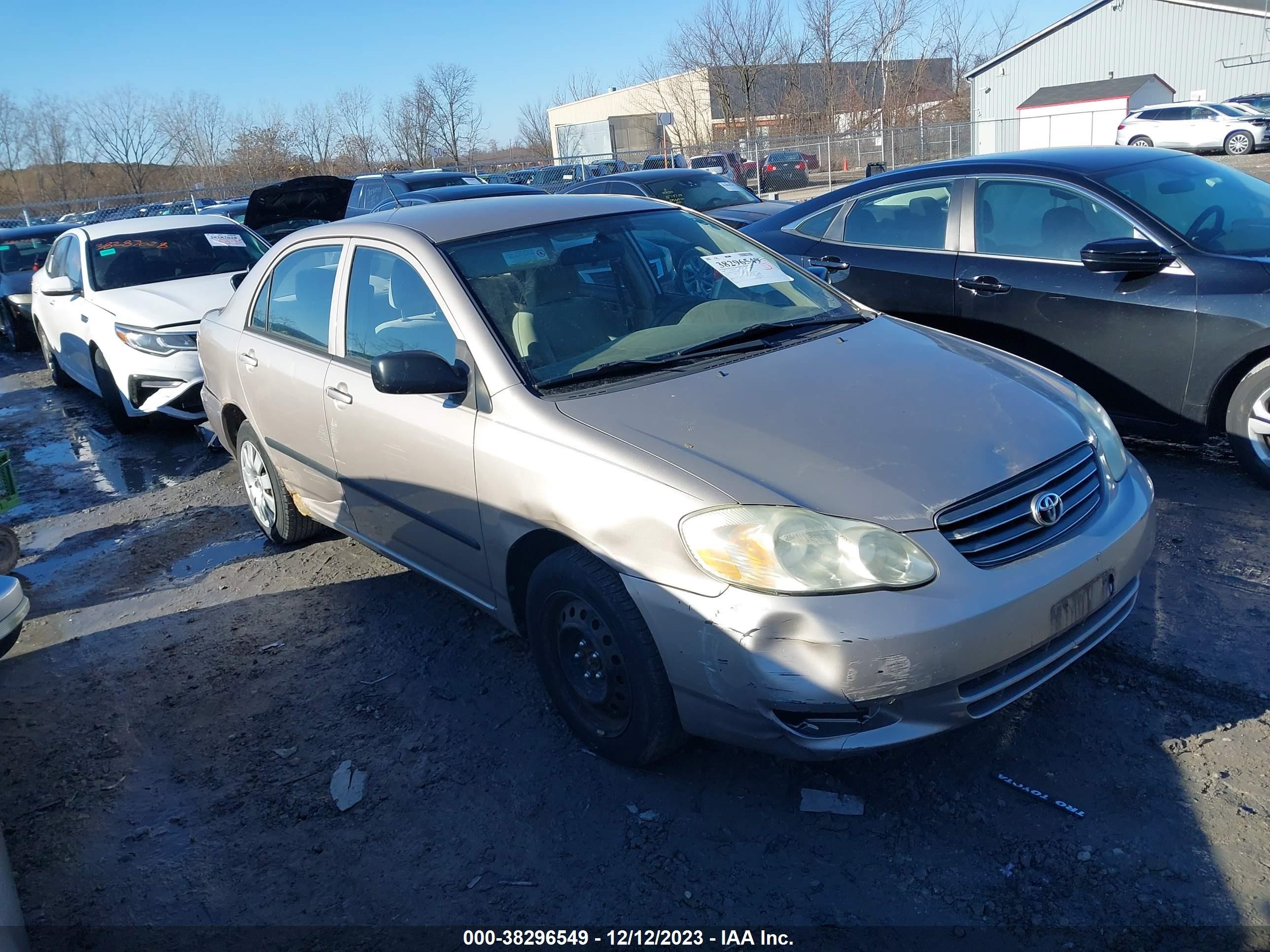 TOYOTA COROLLA 2003 1nxbr32e03z098237