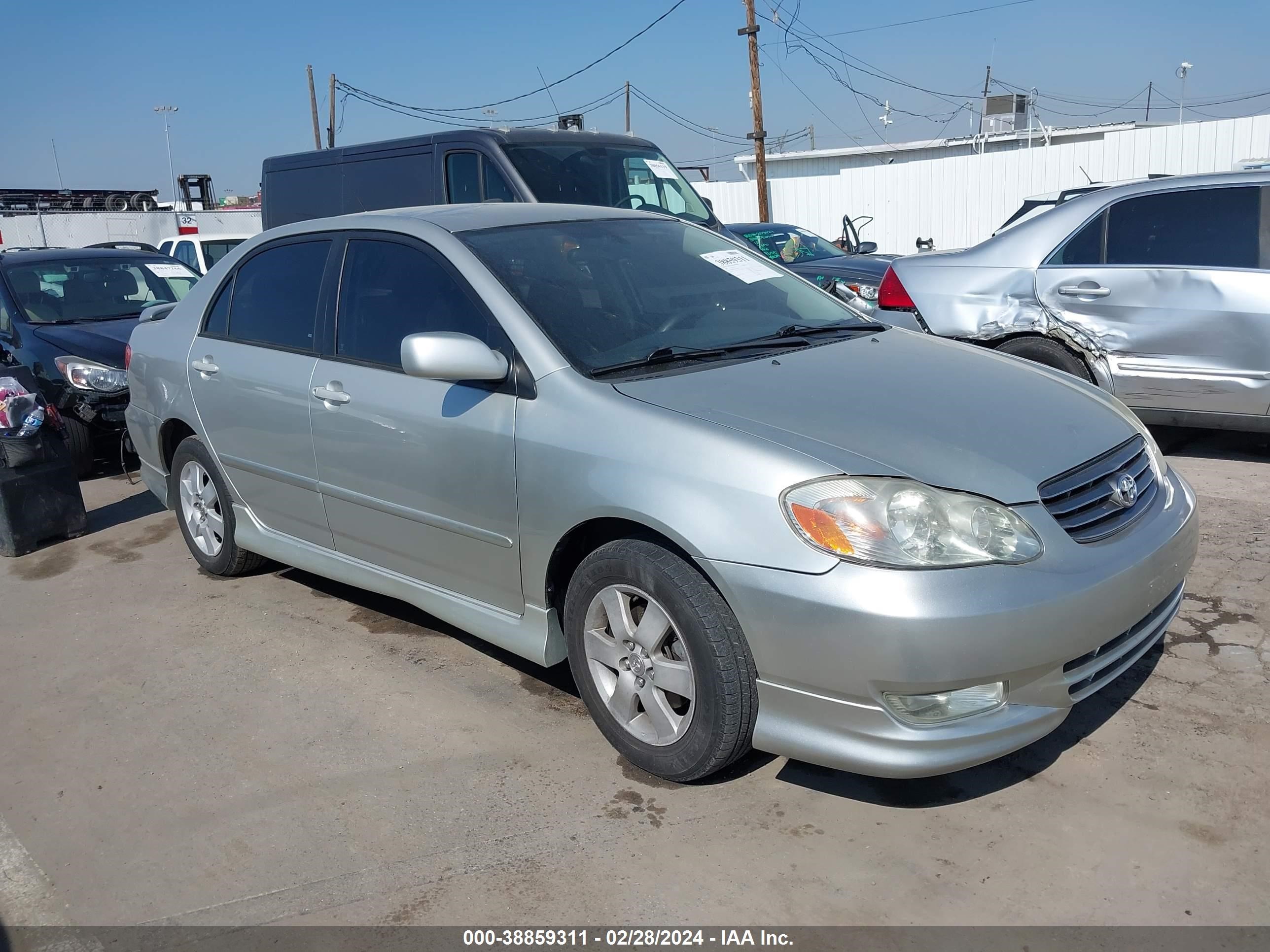 TOYOTA COROLLA 2003 1nxbr32e03z107860