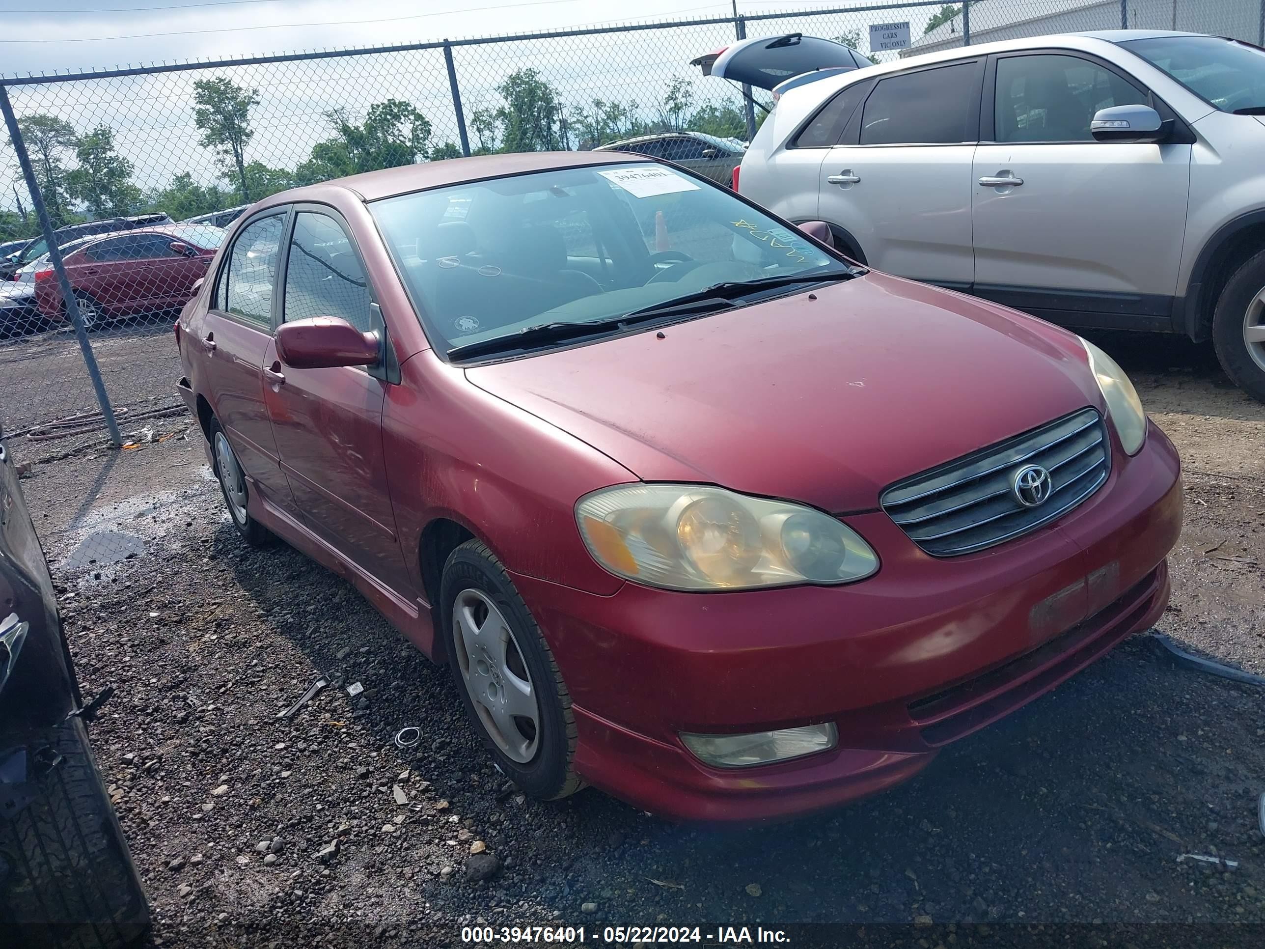 TOYOTA COROLLA 2003 1nxbr32e13z075954