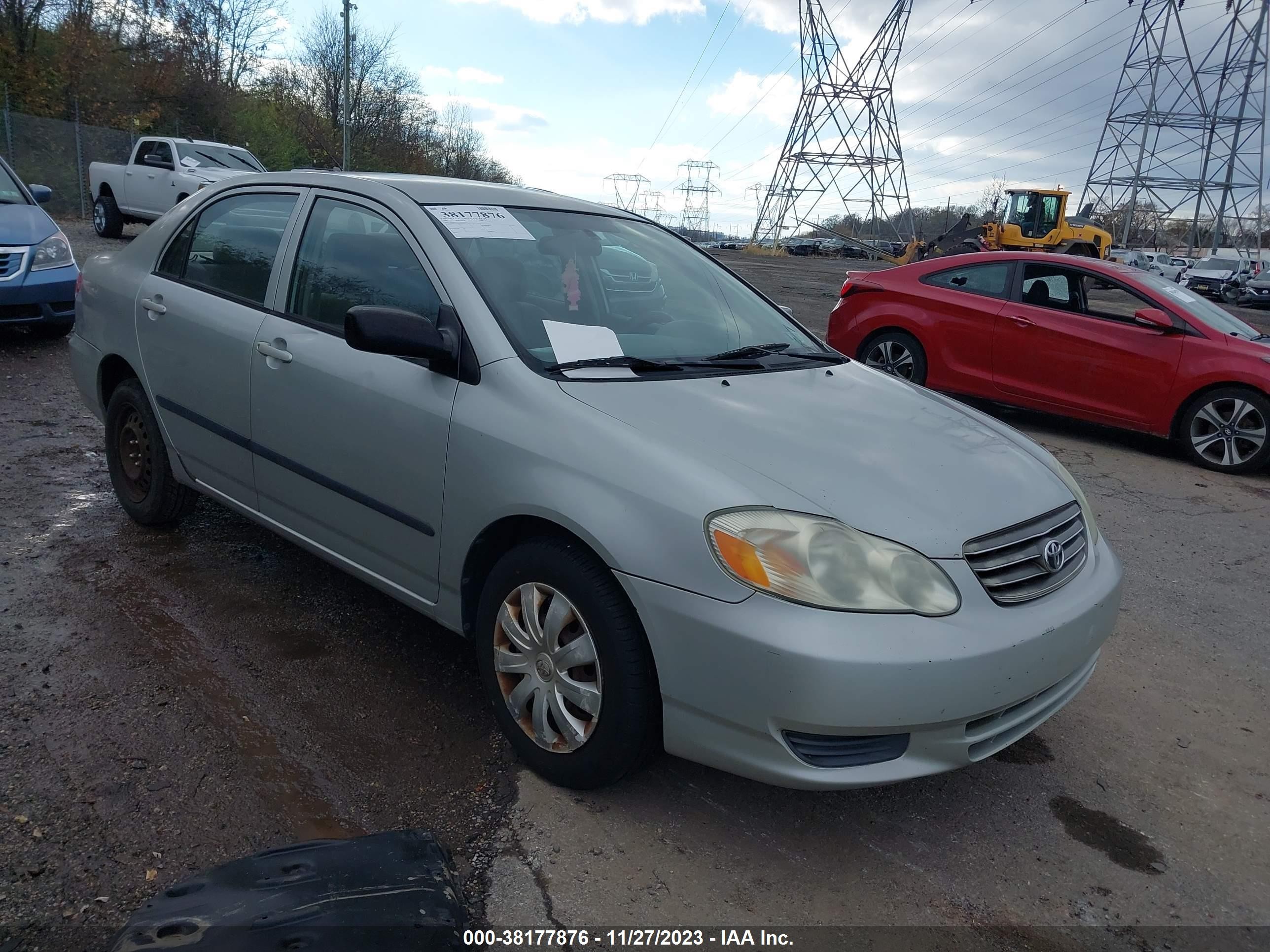 TOYOTA COROLLA 2003 1nxbr32e23z040503