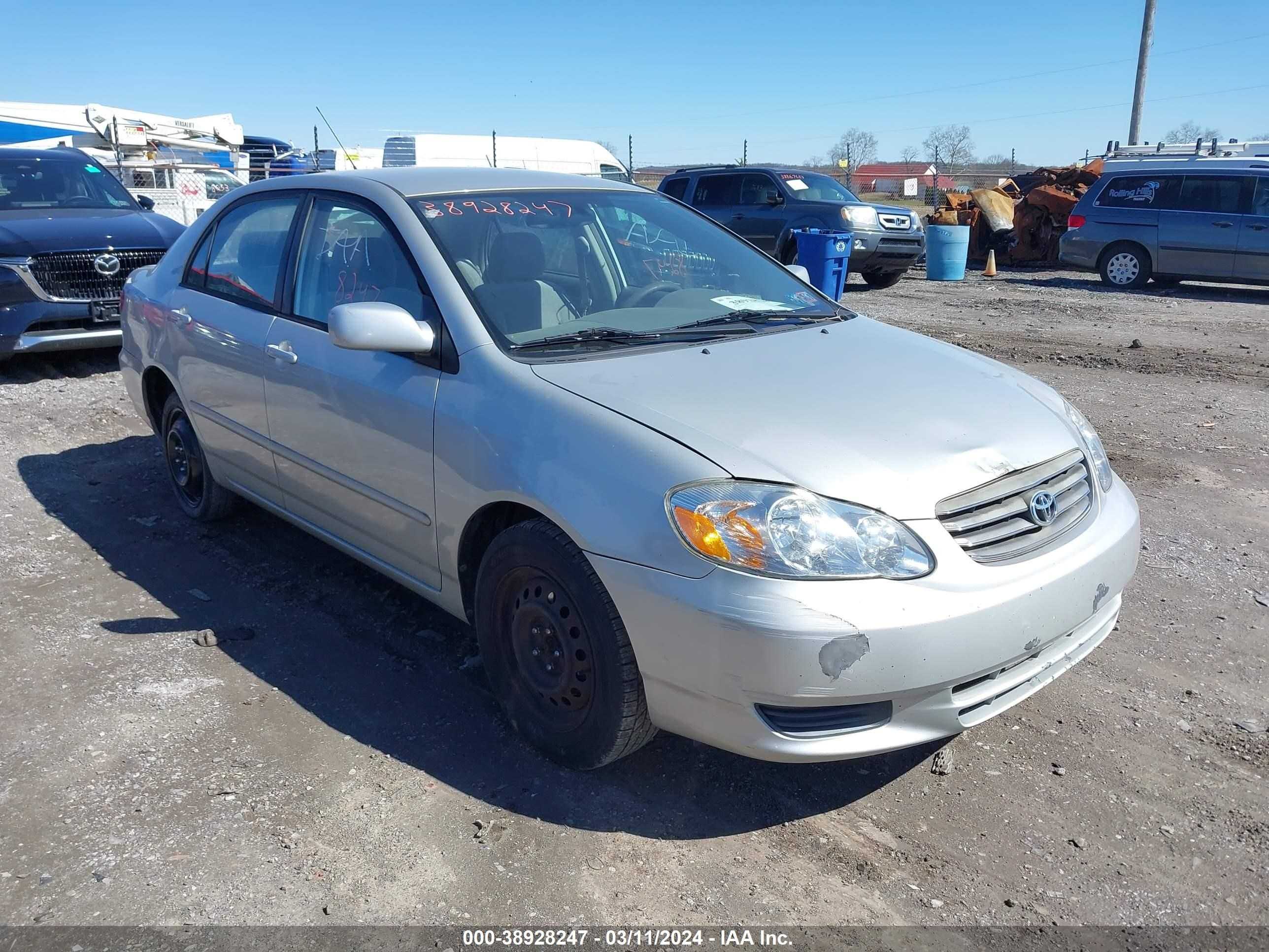 TOYOTA COROLLA 2003 1nxbr32e23z149916