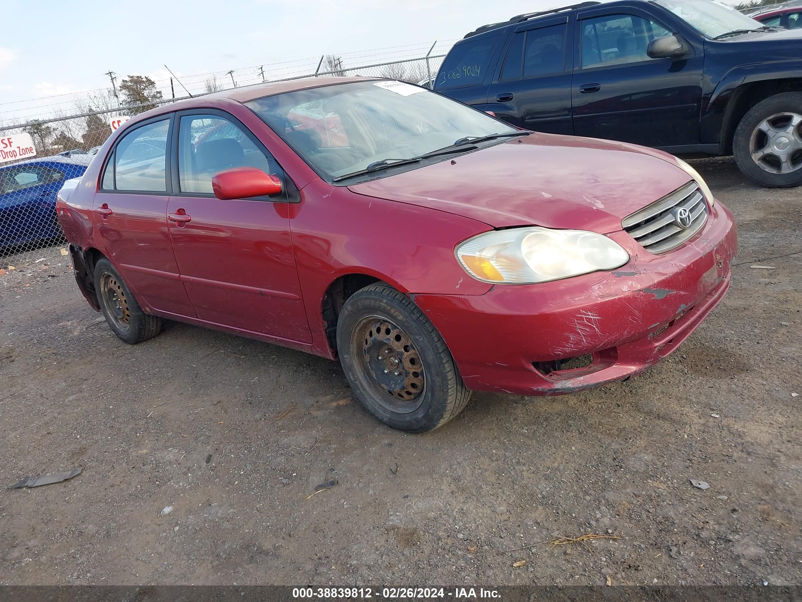 TOYOTA COROLLA 2004 1nxbr32e34z311232