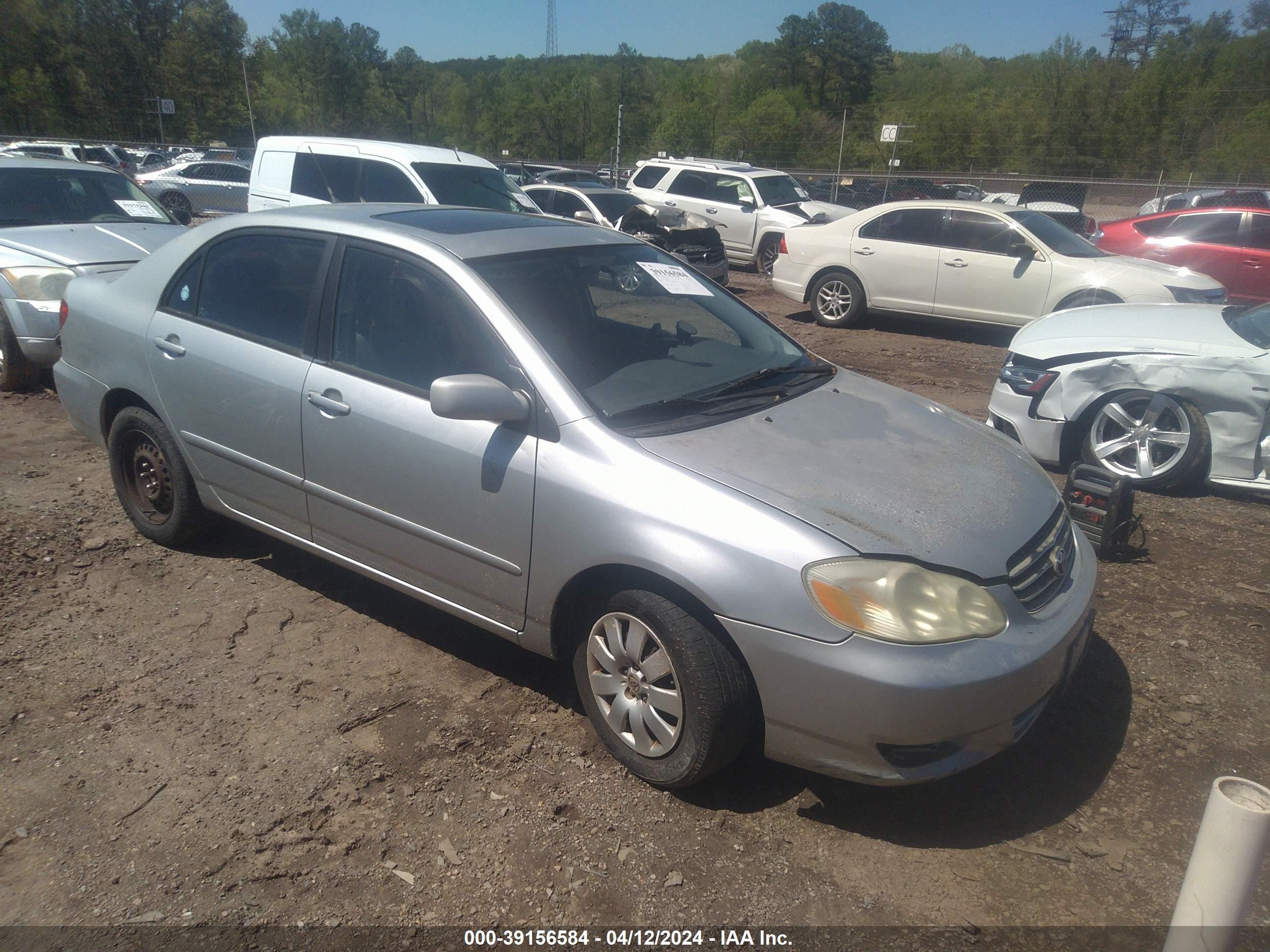 TOYOTA COROLLA 2003 1nxbr32e43z008605