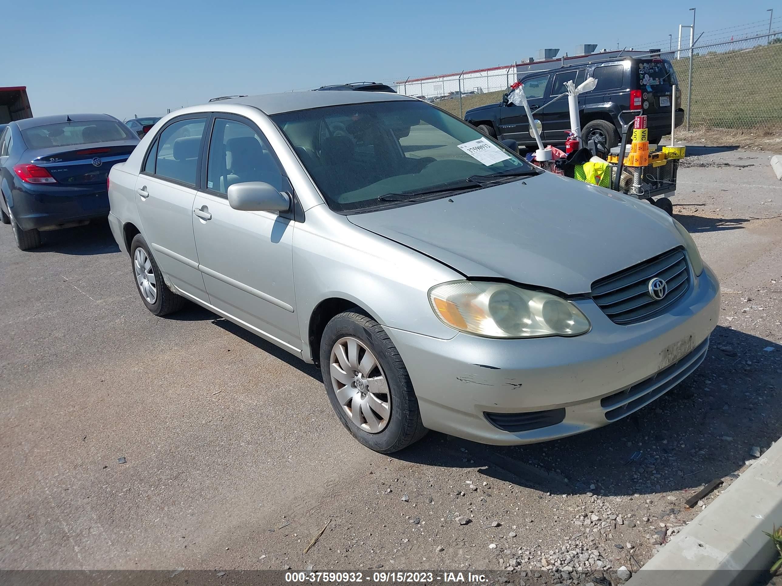 TOYOTA COROLLA 2003 1nxbr32e53z036364