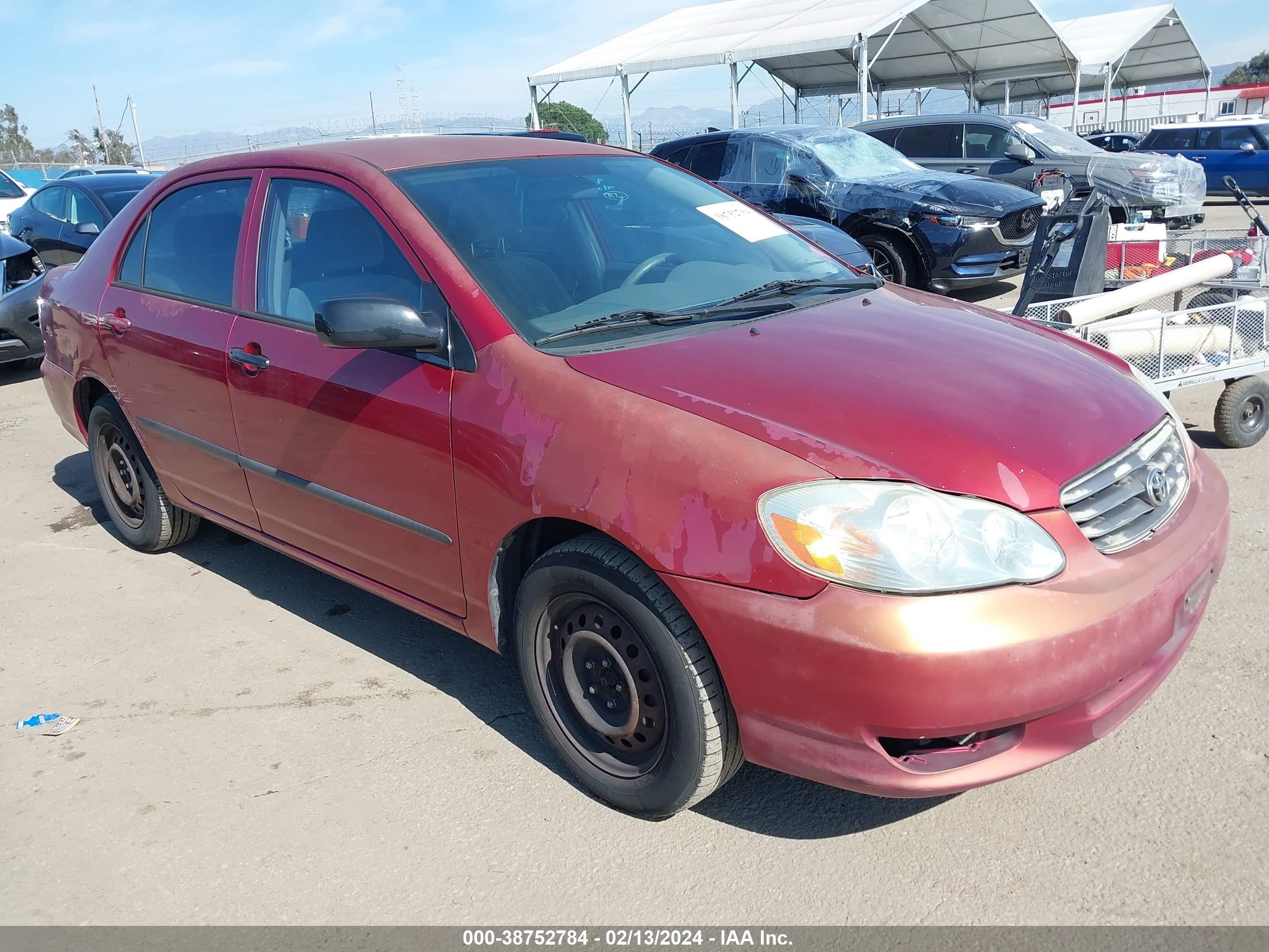 TOYOTA COROLLA 2003 1nxbr32e53z074662