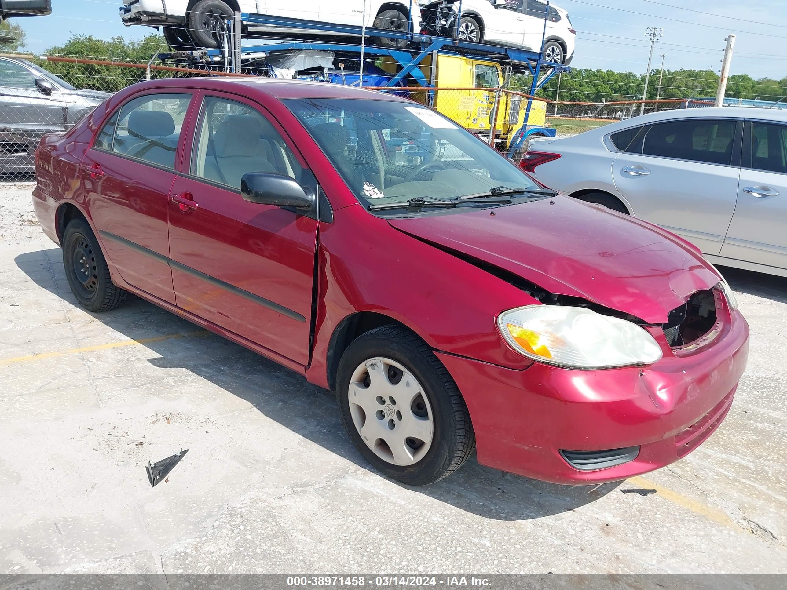 TOYOTA COROLLA 2003 1nxbr32e63z034610