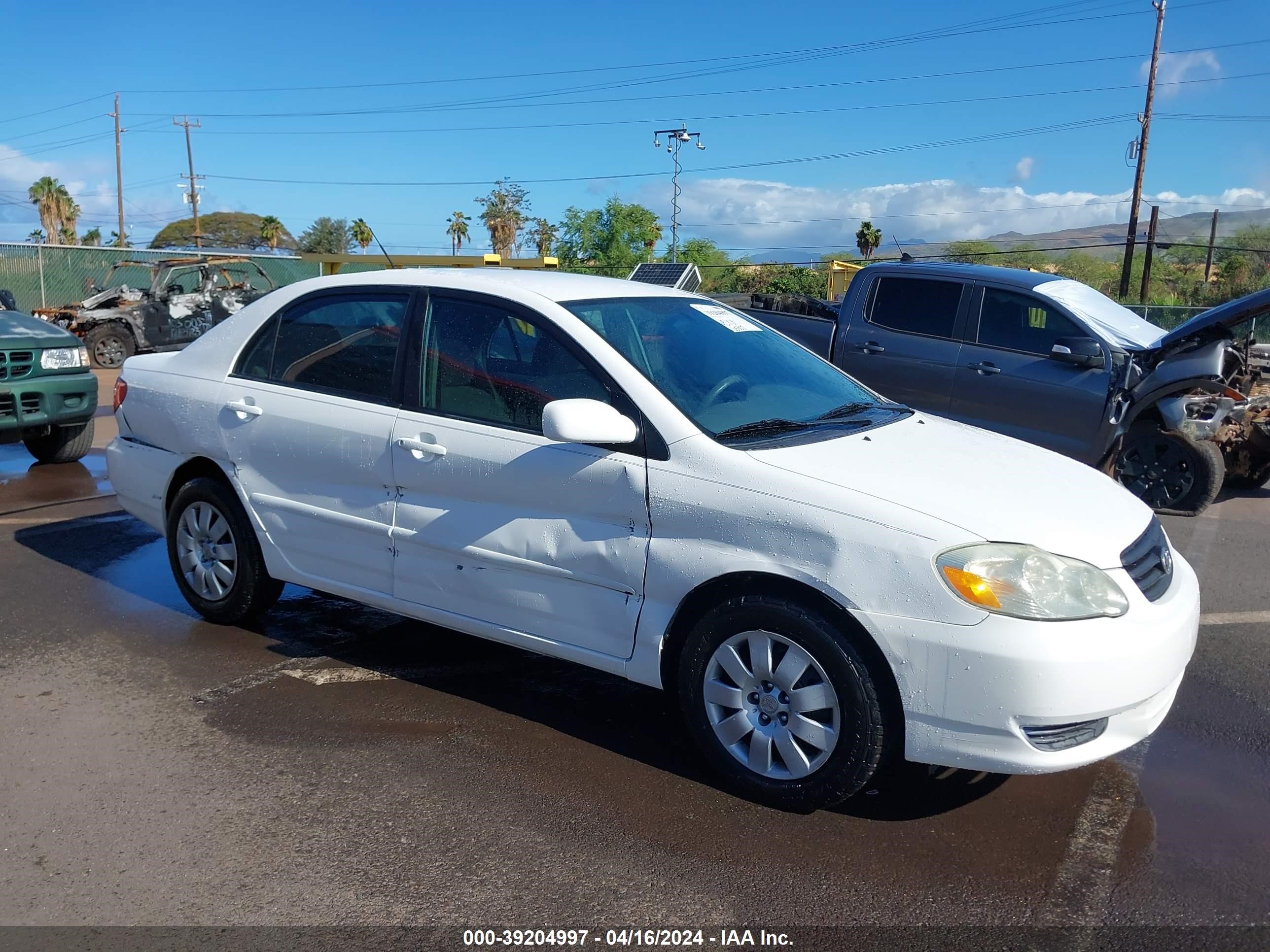 TOYOTA COROLLA 2003 1nxbr32e63z120211