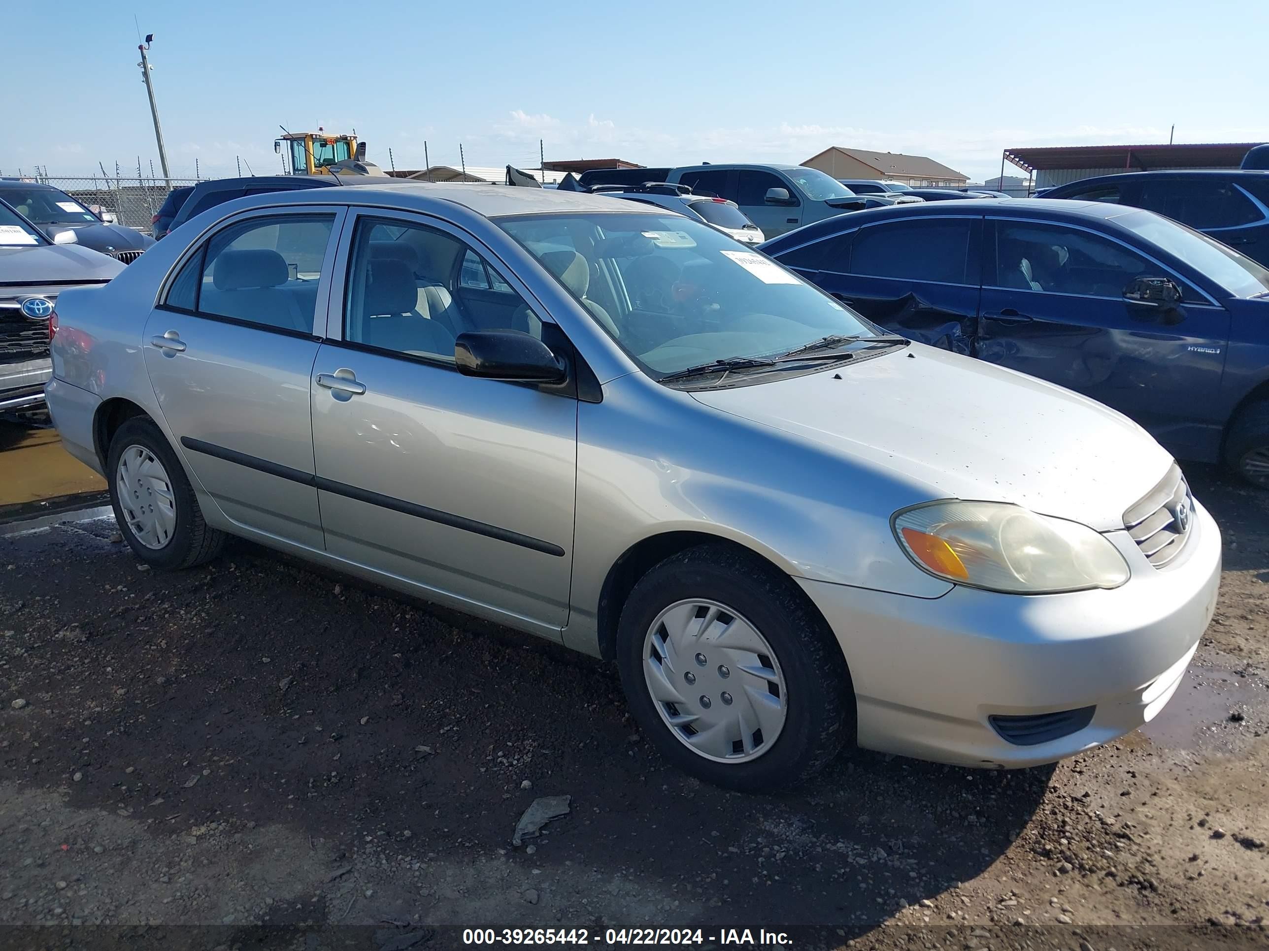 TOYOTA COROLLA 2003 1nxbr32e63z133492