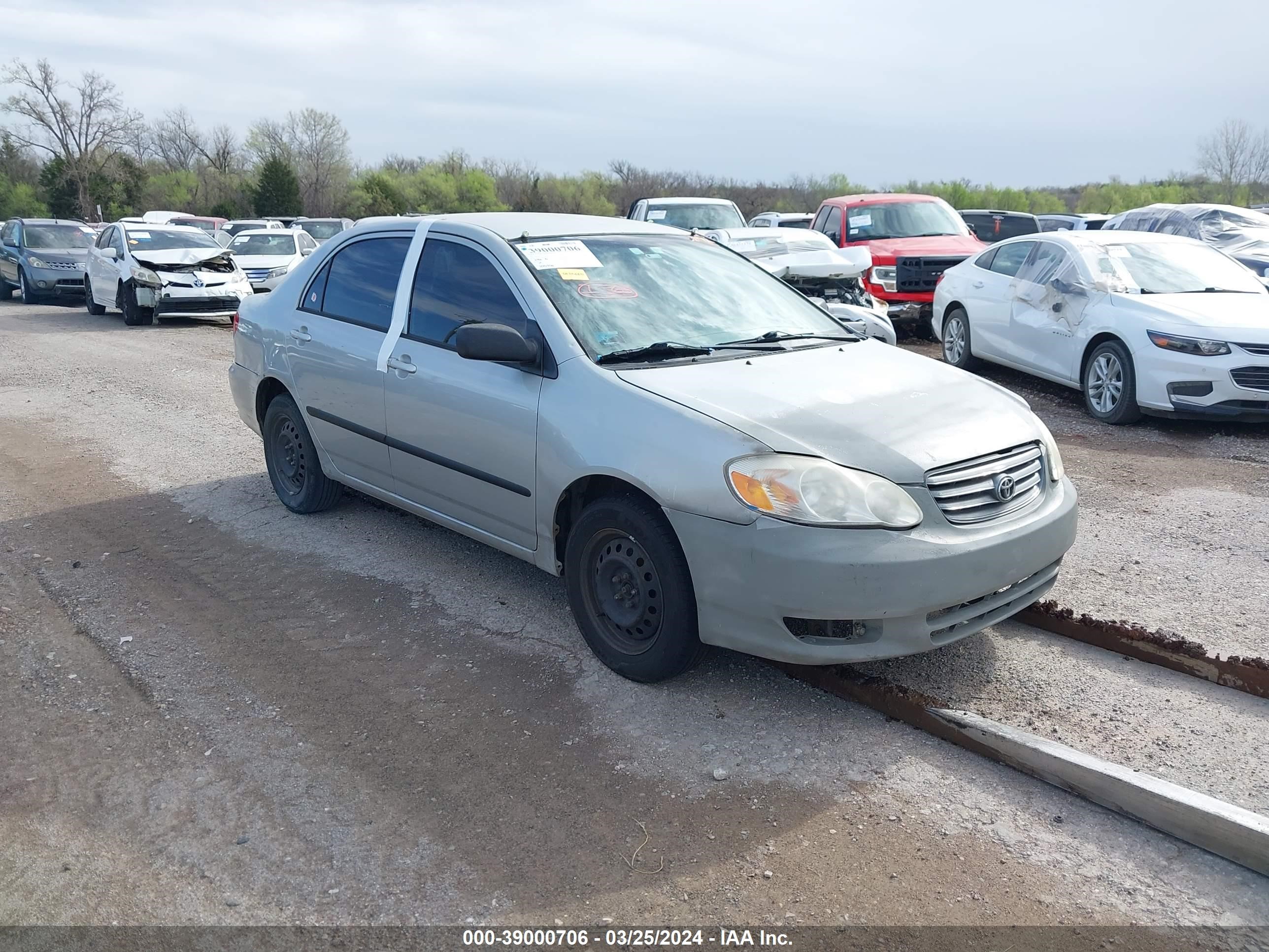 TOYOTA COROLLA 2003 1nxbr32e63z174608