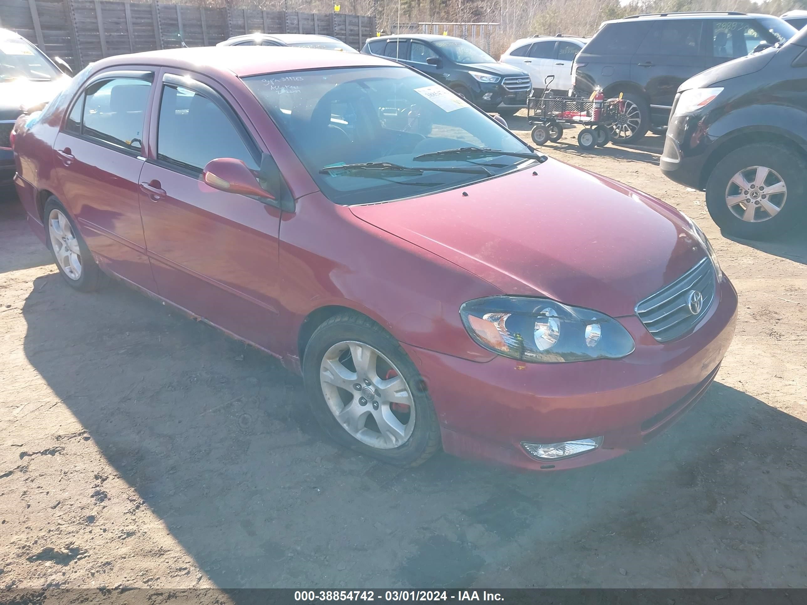 TOYOTA COROLLA 2003 1nxbr32e73z018223