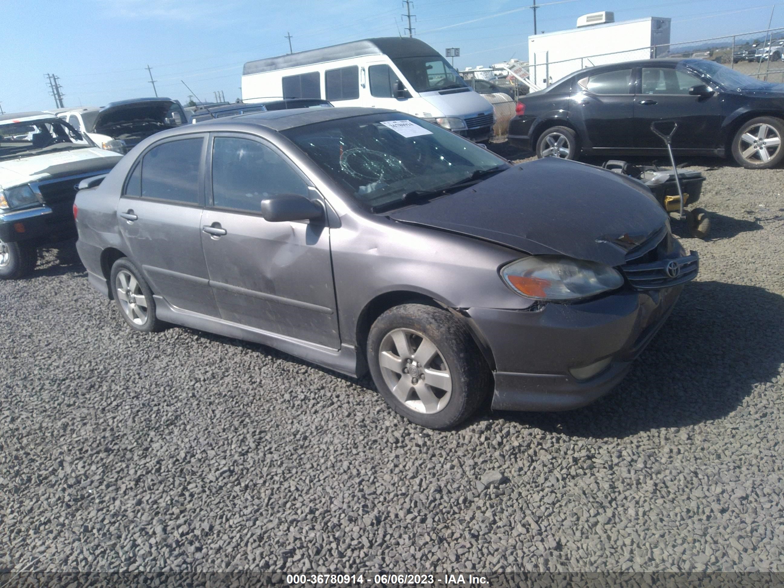 TOYOTA COROLLA 2004 1nxbr32e74z192312