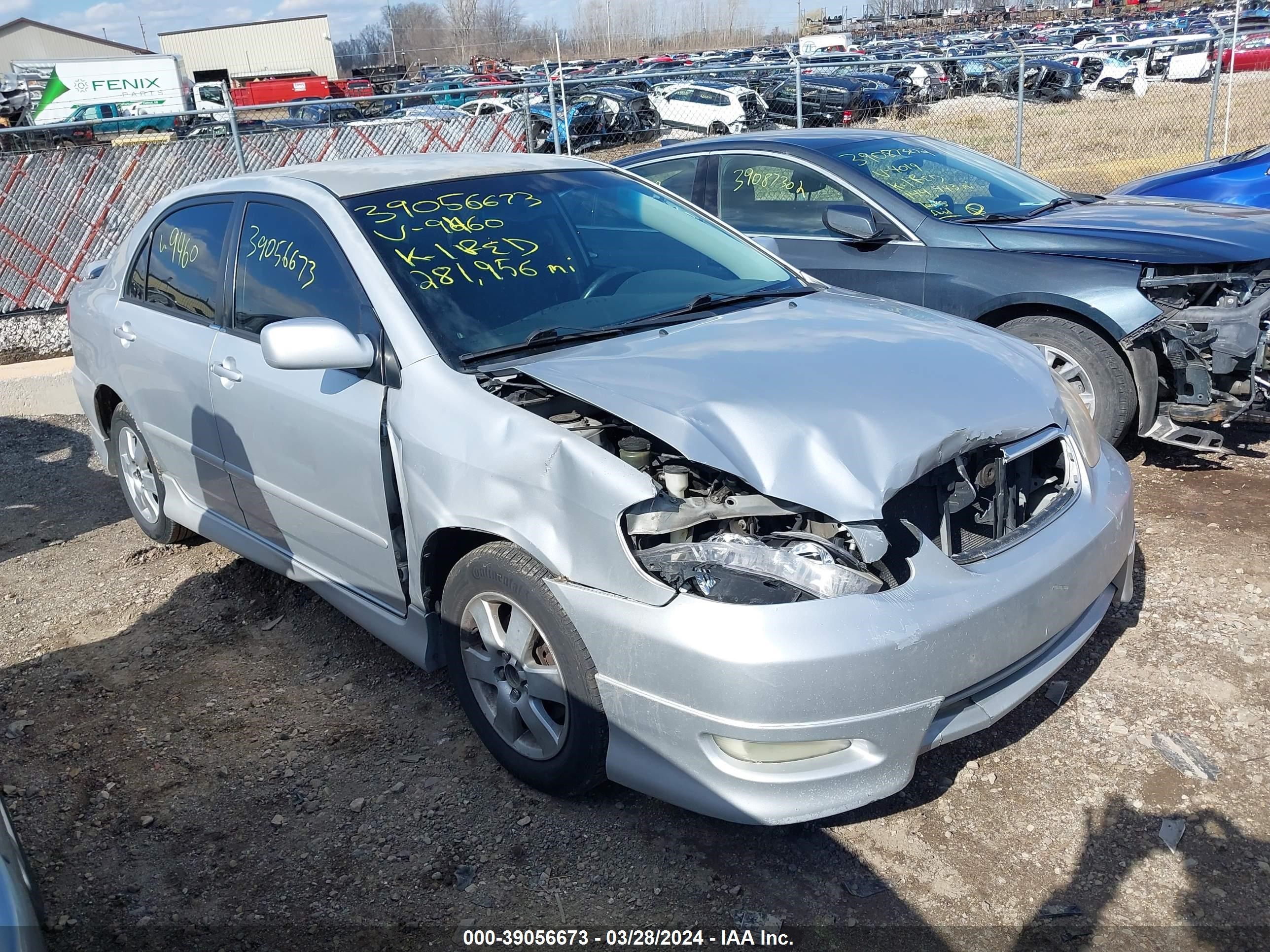 TOYOTA COROLLA 2005 1nxbr32e75z439460