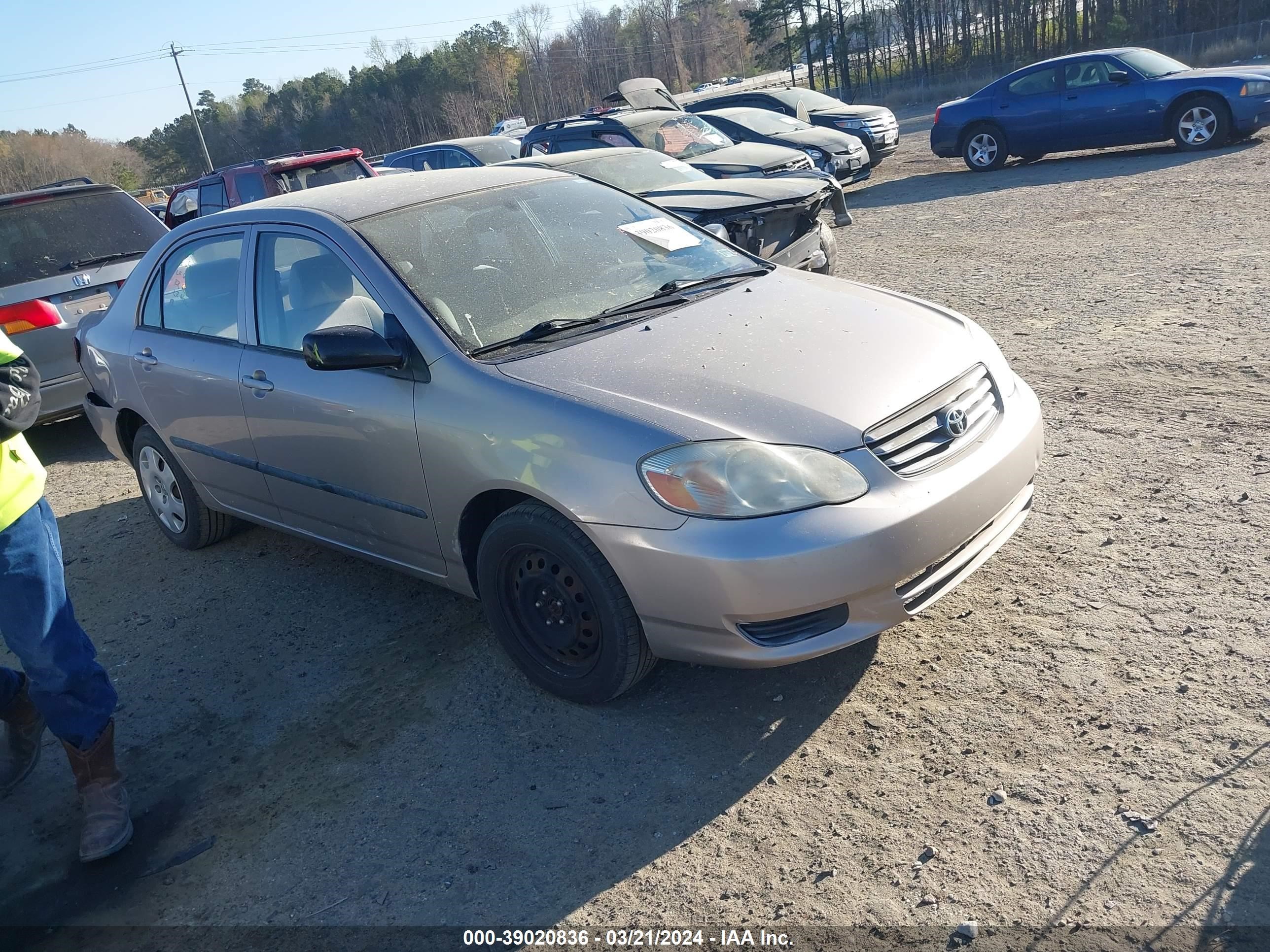 TOYOTA COROLLA 2003 1nxbr32e83z169619