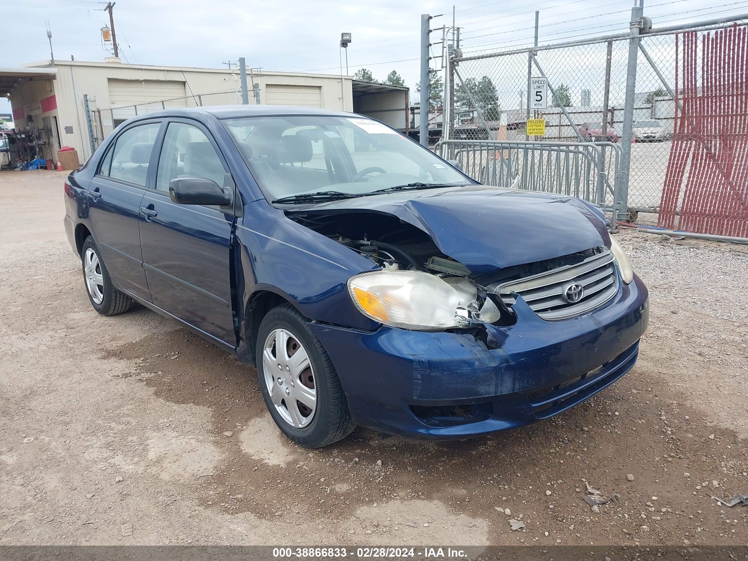 TOYOTA COROLLA 2004 1nxbr32e84z270709