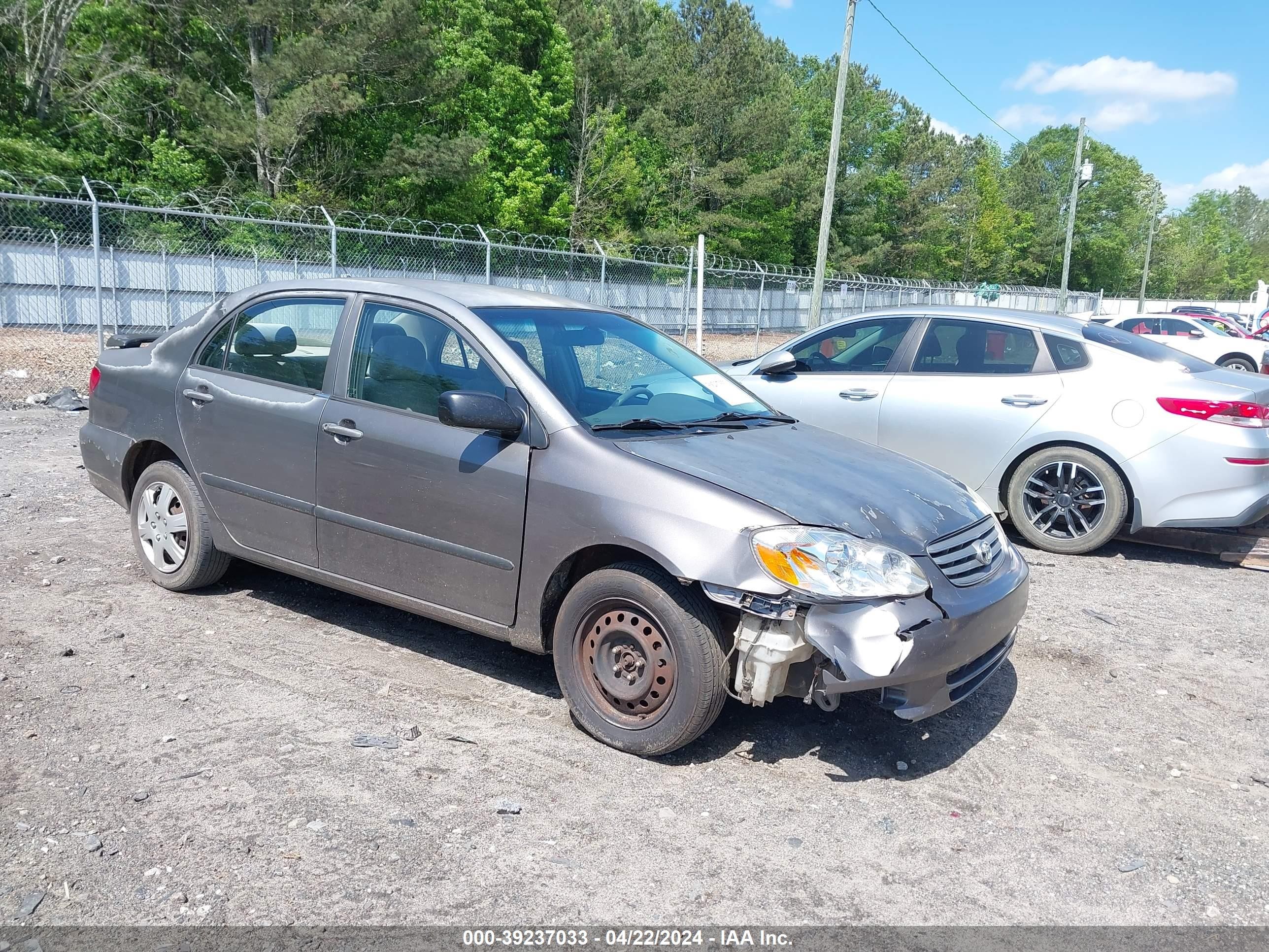 TOYOTA COROLLA 2003 1nxbr32e93z041423