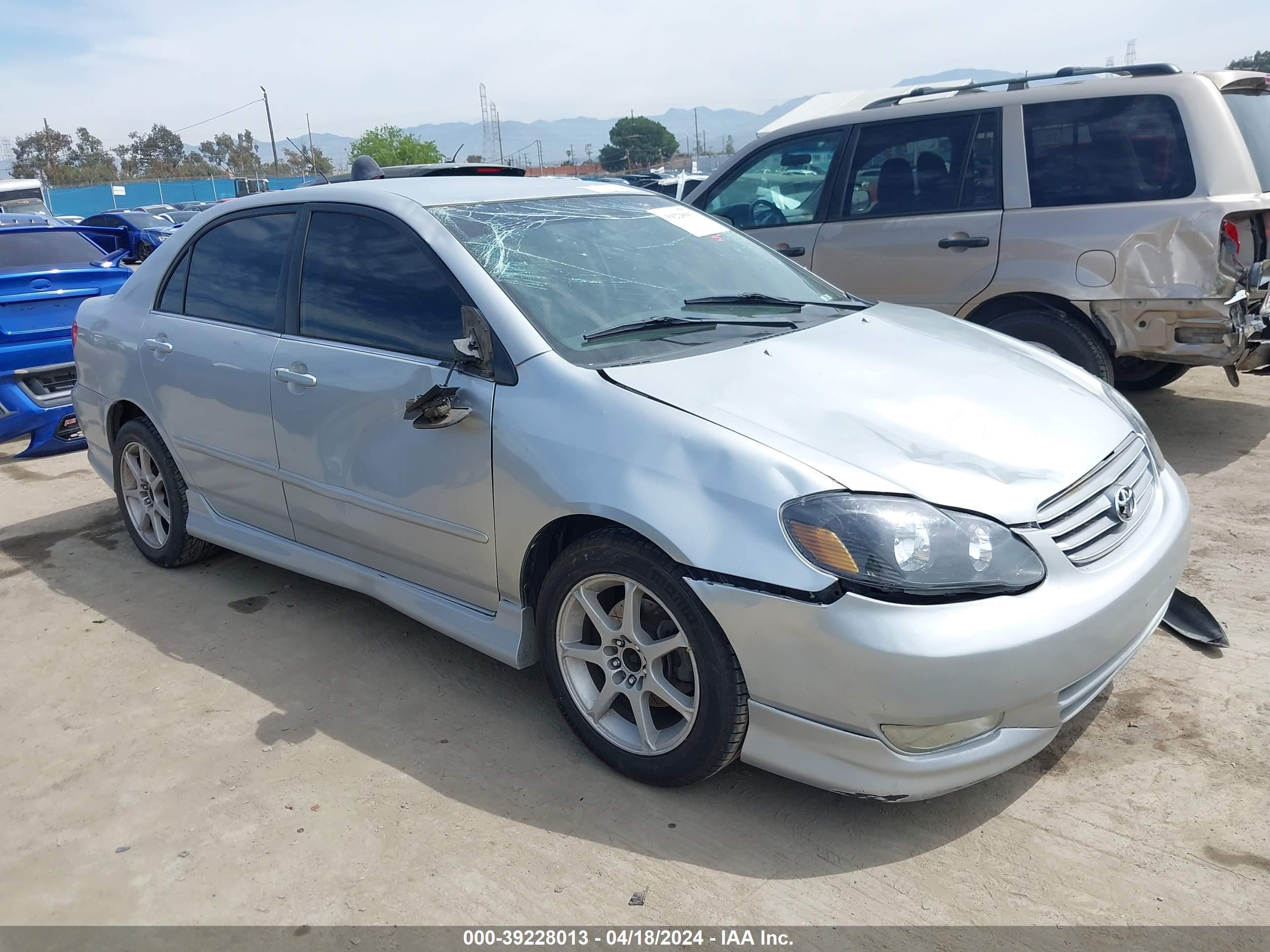 TOYOTA COROLLA 2003 1nxbr32ex3z144219