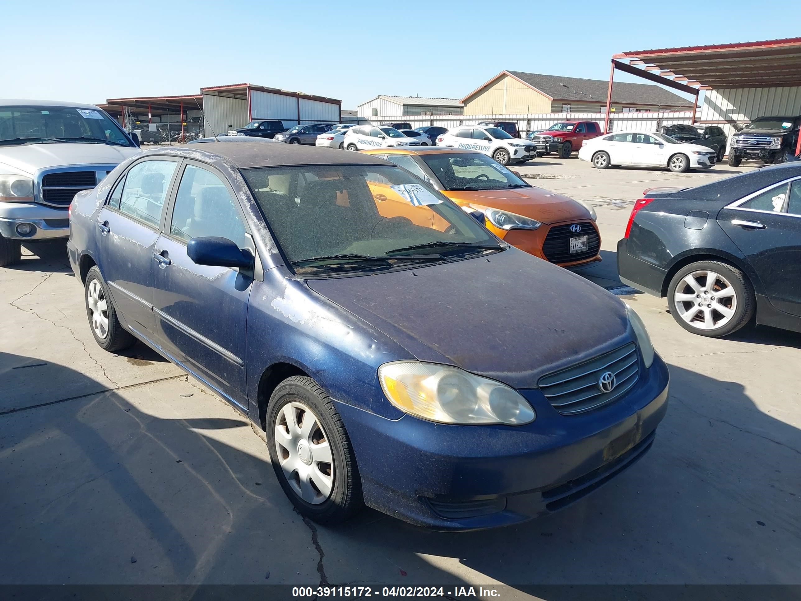 TOYOTA COROLLA 2004 1nxbr32ex4z212911