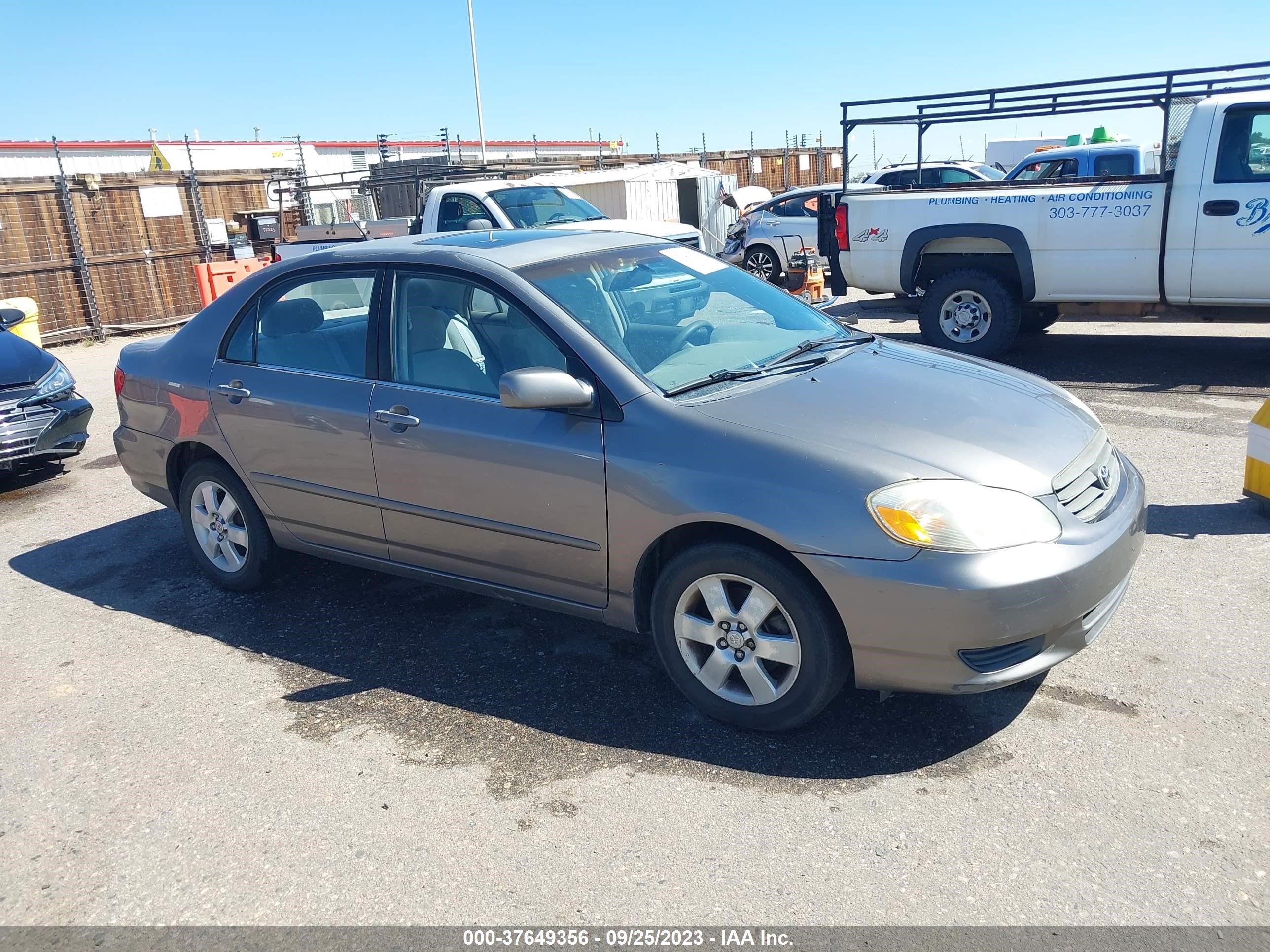 TOYOTA COROLLA 2003 1nxbr38e73z029519