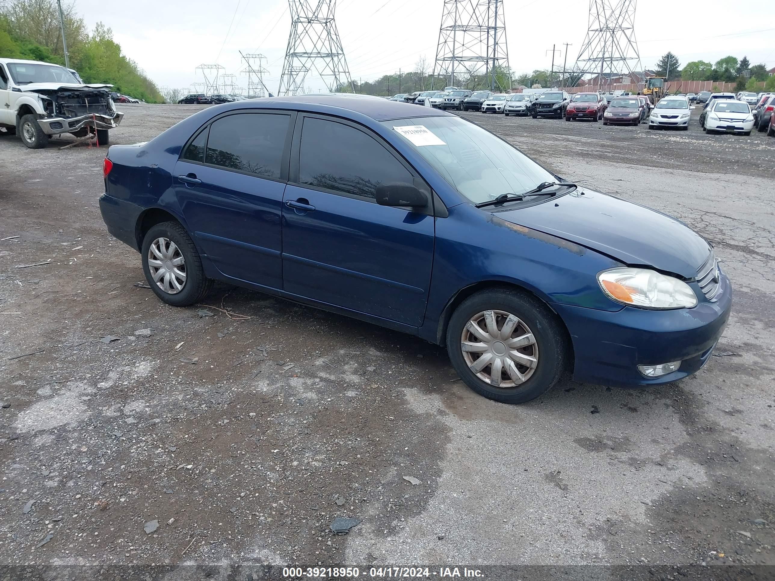 TOYOTA COROLLA 2004 1nxbr38e74z212730