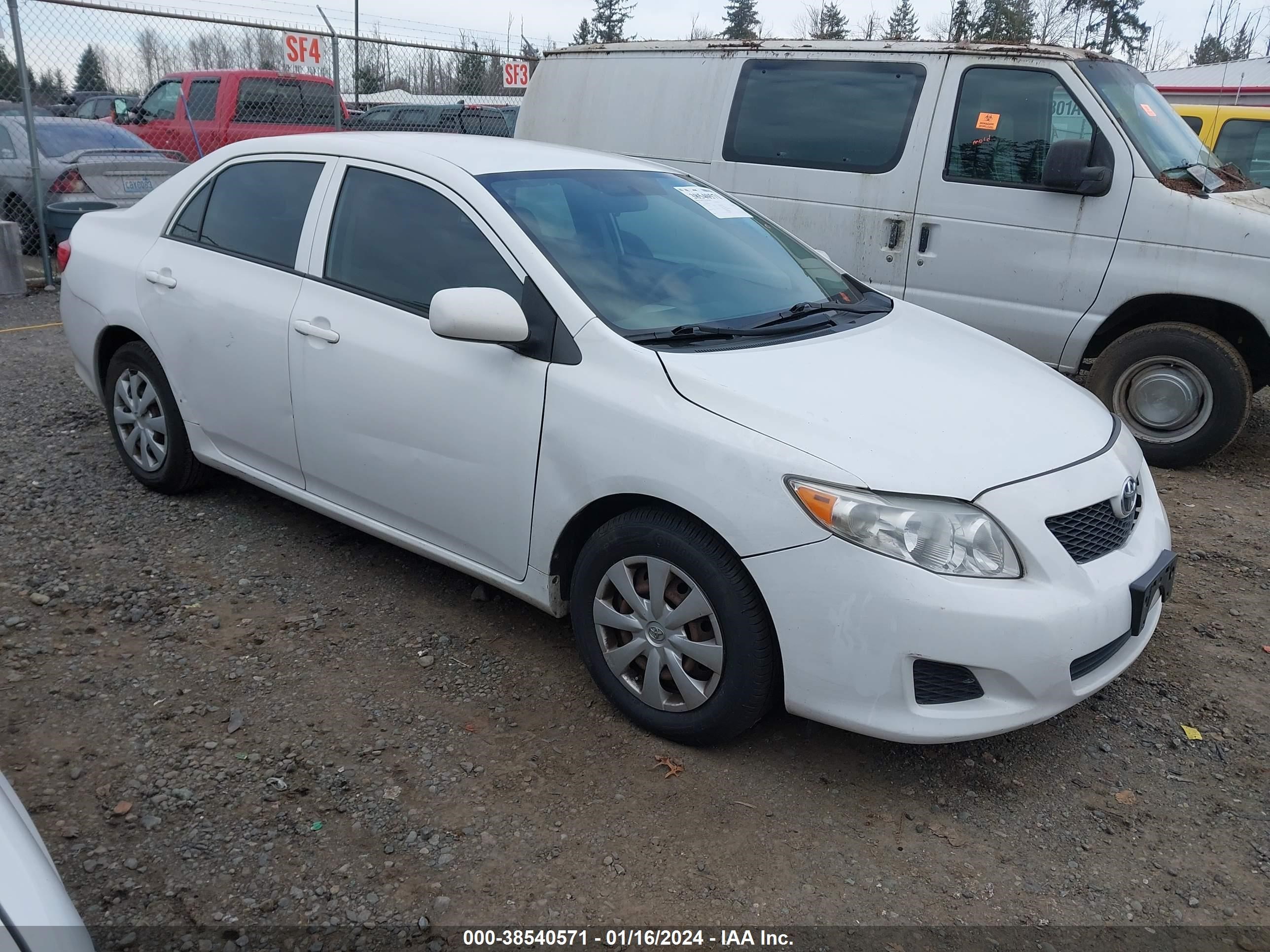 TOYOTA COROLLA 2009 1nxbu40e09z122410