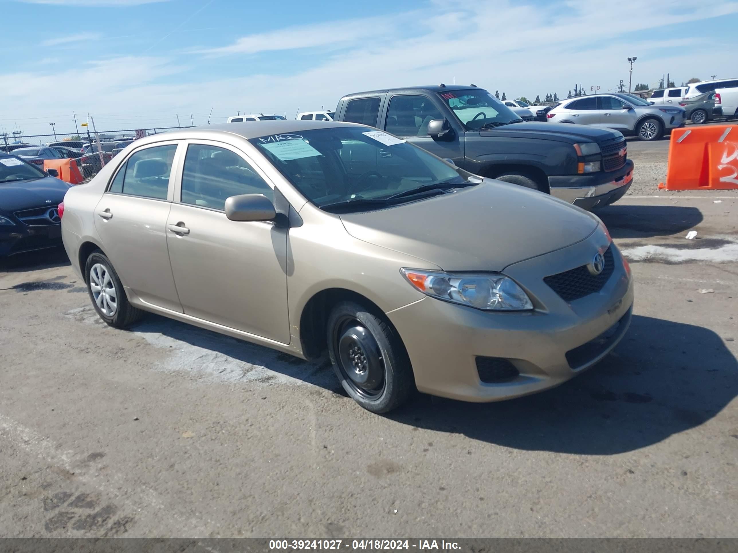 TOYOTA COROLLA 2009 1nxbu40e19z119256