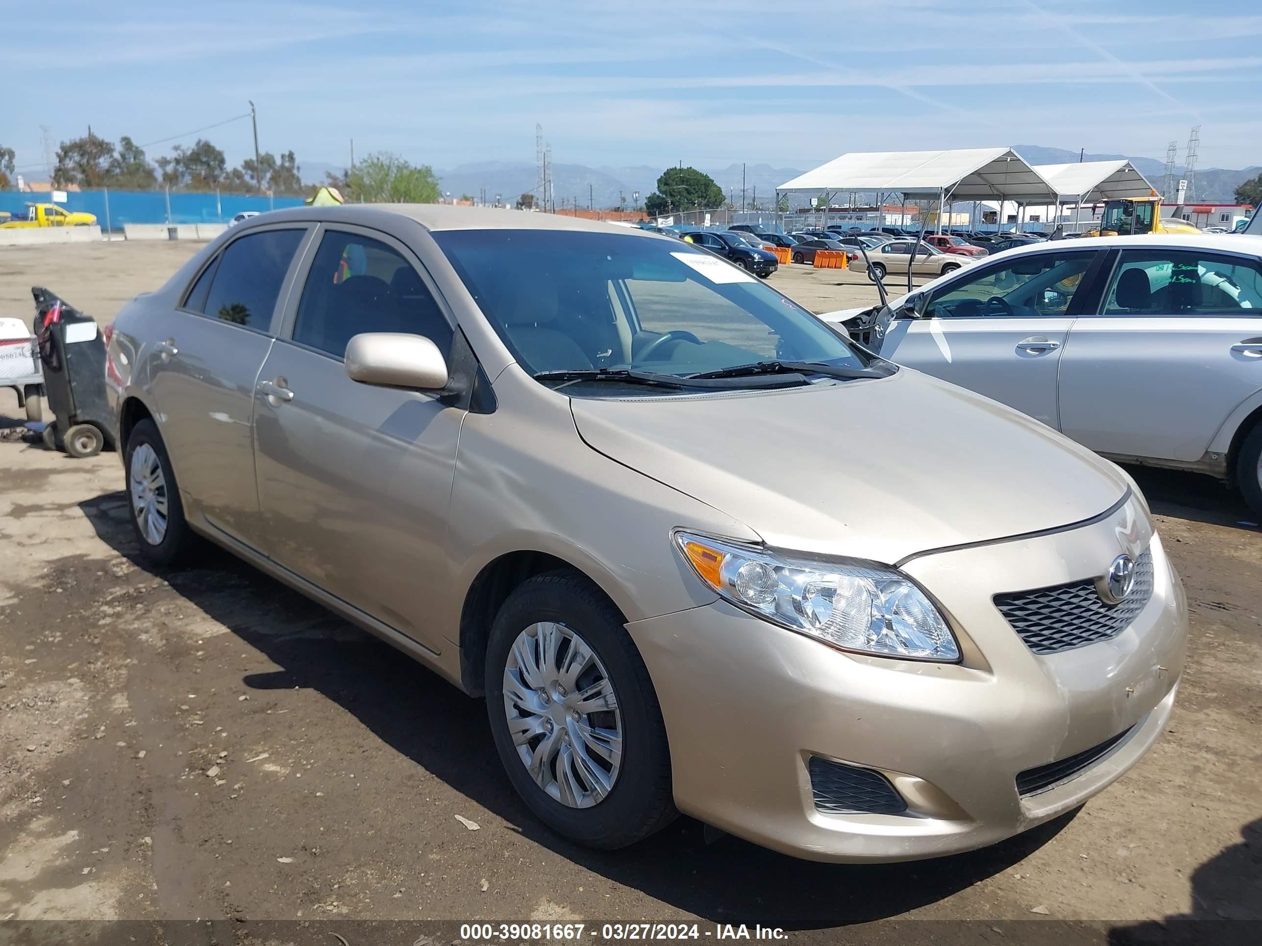 TOYOTA COROLLA 2009 1nxbu40e39z031499