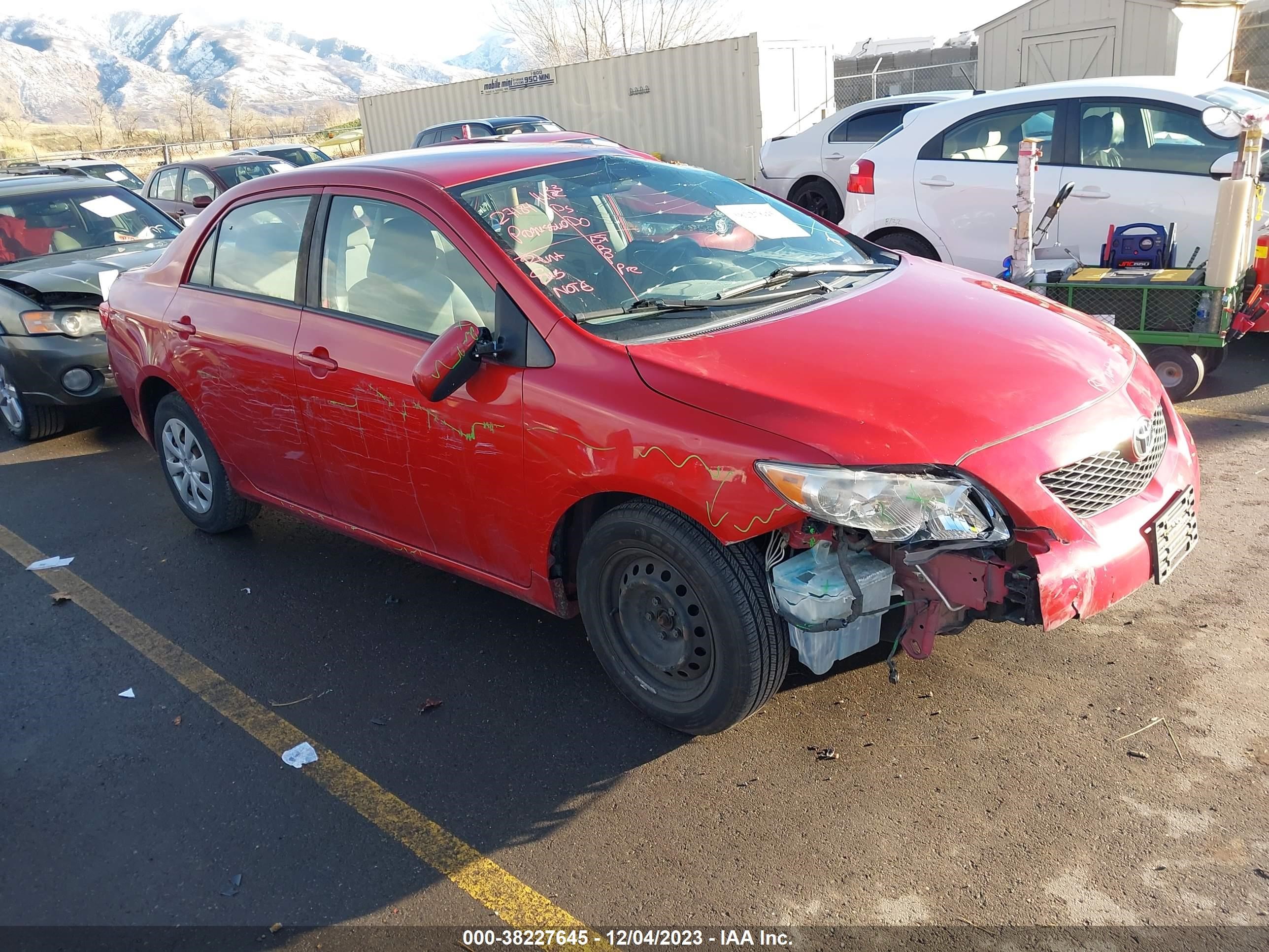 TOYOTA COROLLA 2009 1nxbu40e49z143390