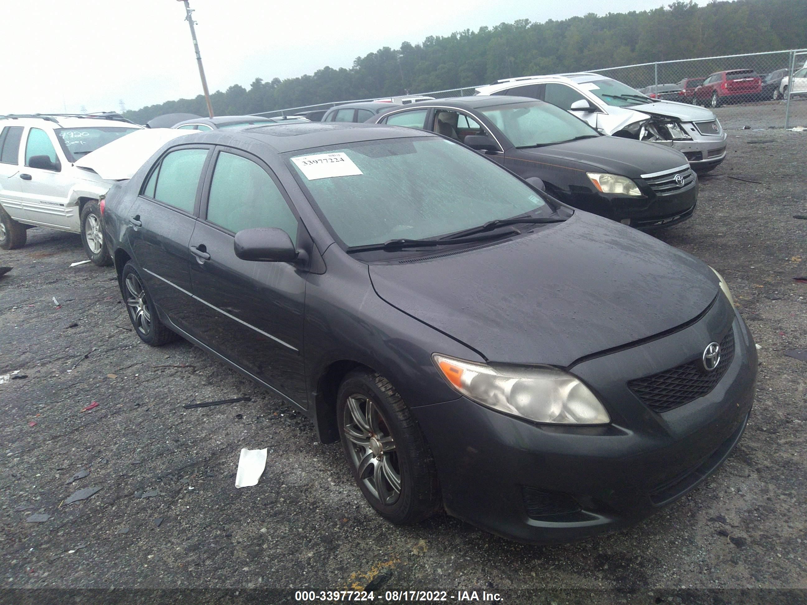 TOYOTA COROLLA 2009 1nxbu40e59z007415