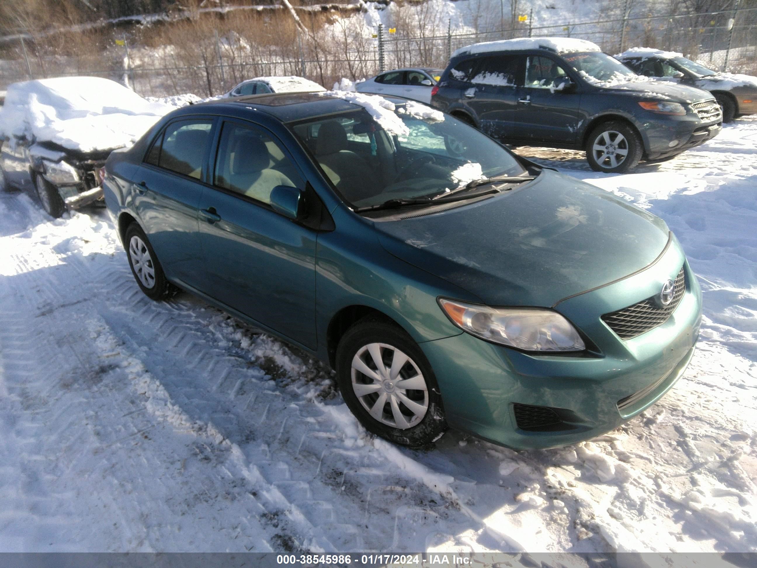 TOYOTA COROLLA 2009 1nxbu40e59z086648