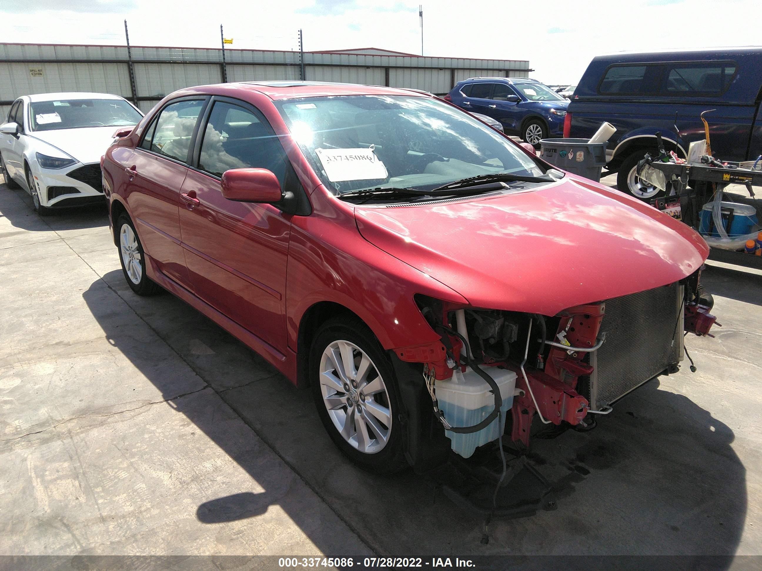 TOYOTA COROLLA 2009 1nxbu40e69z021565