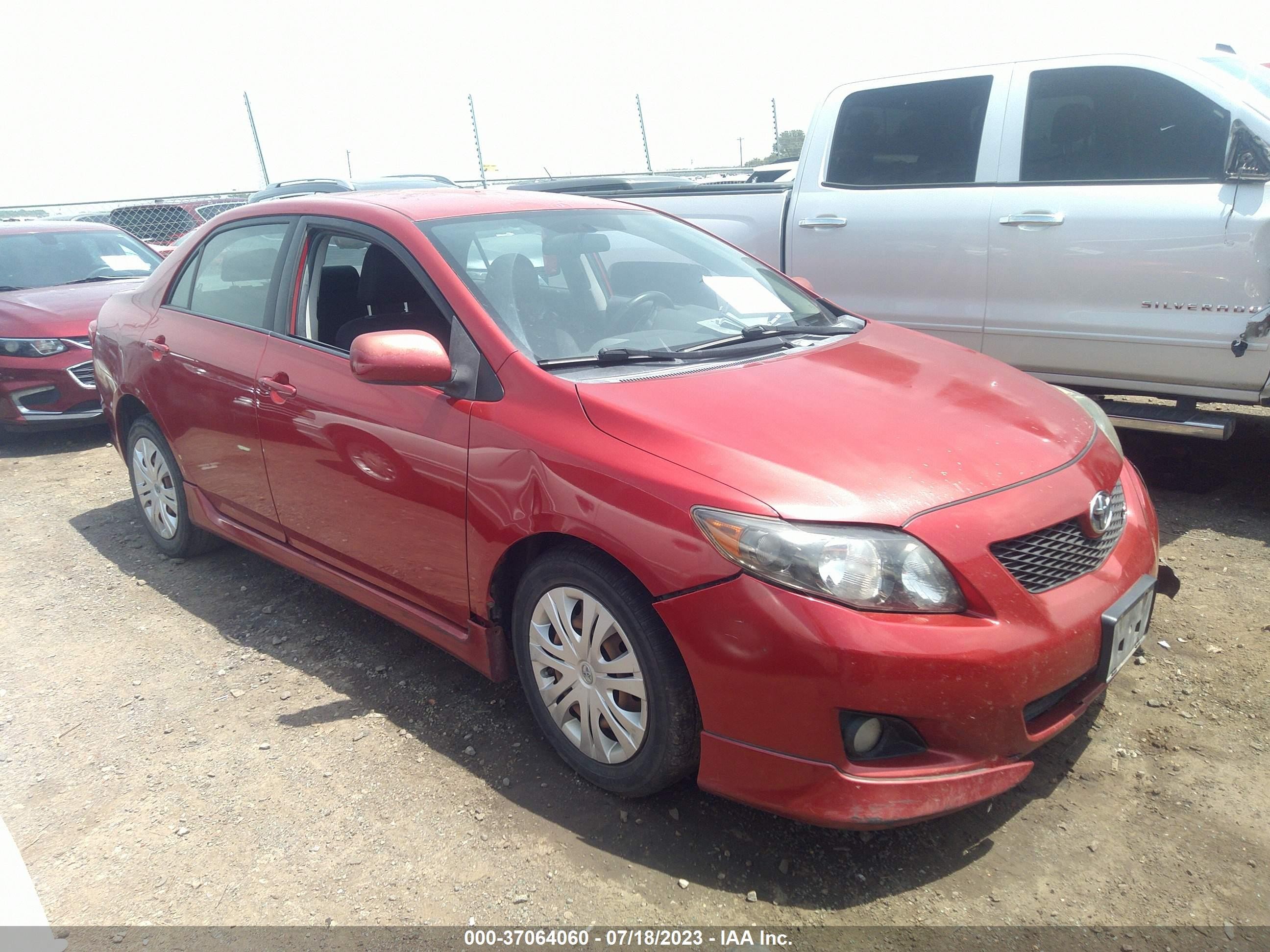 TOYOTA COROLLA 2009 1nxbu40e69z070457