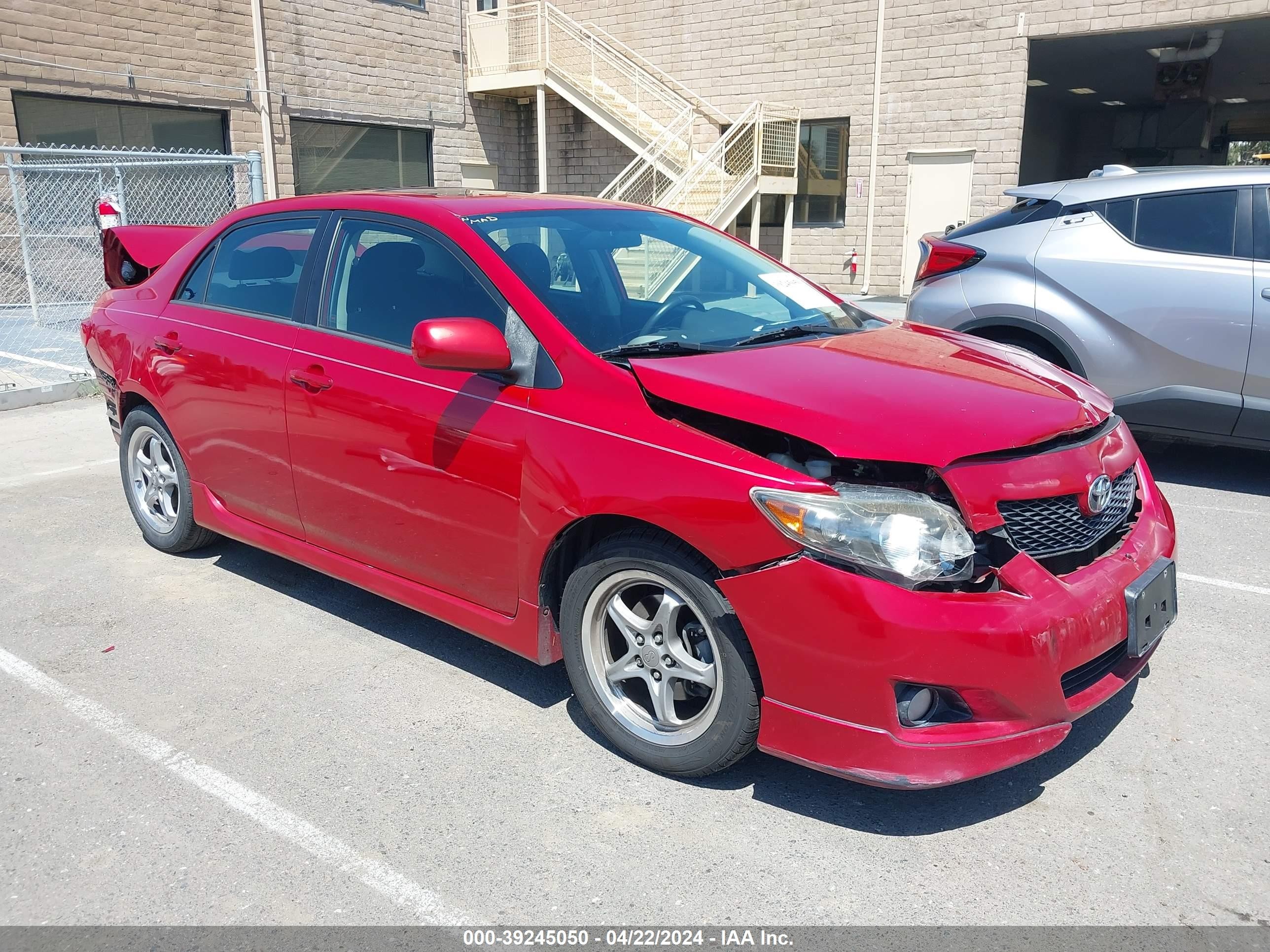 TOYOTA COROLLA 2009 1nxbu40e79z006539