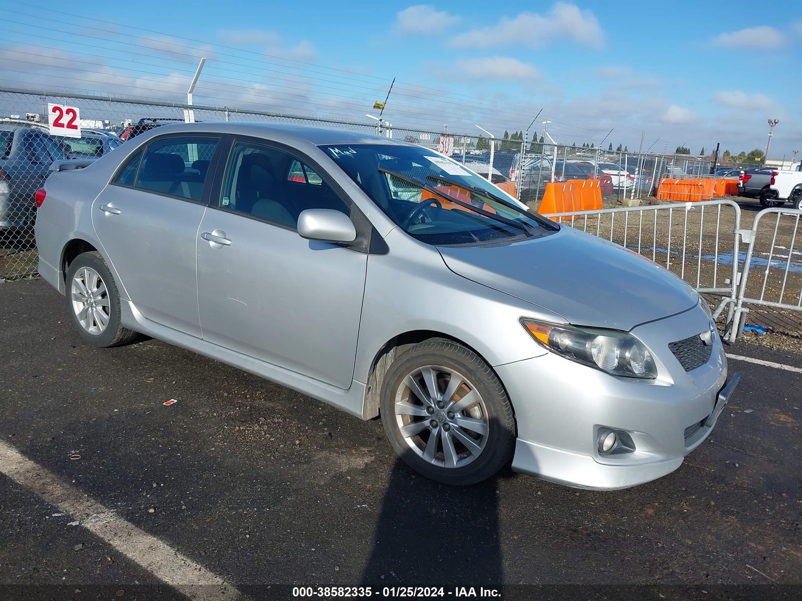 TOYOTA COROLLA 2009 1nxbu40e79z122629