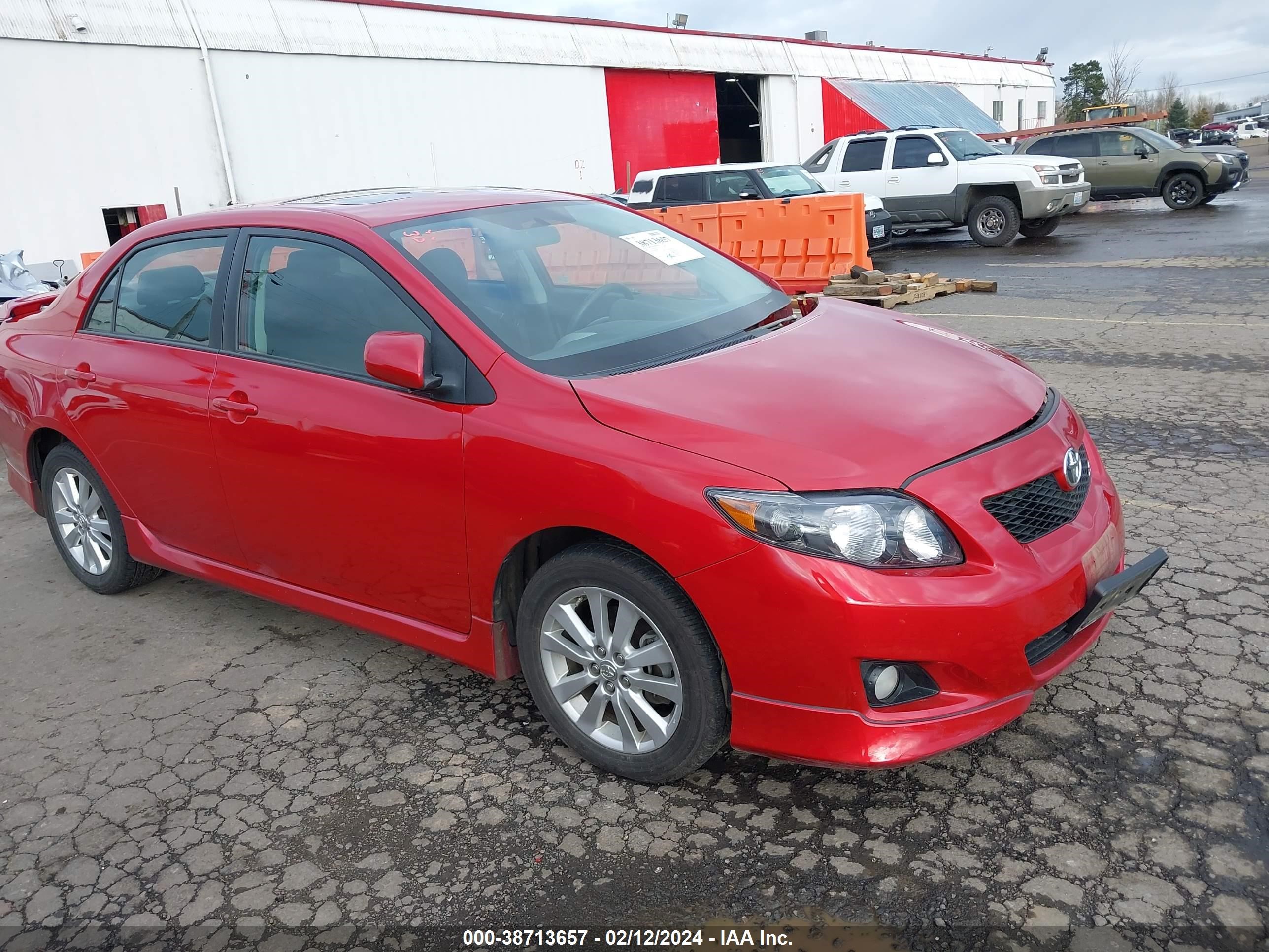 TOYOTA COROLLA 2009 1nxbu40e89z085977