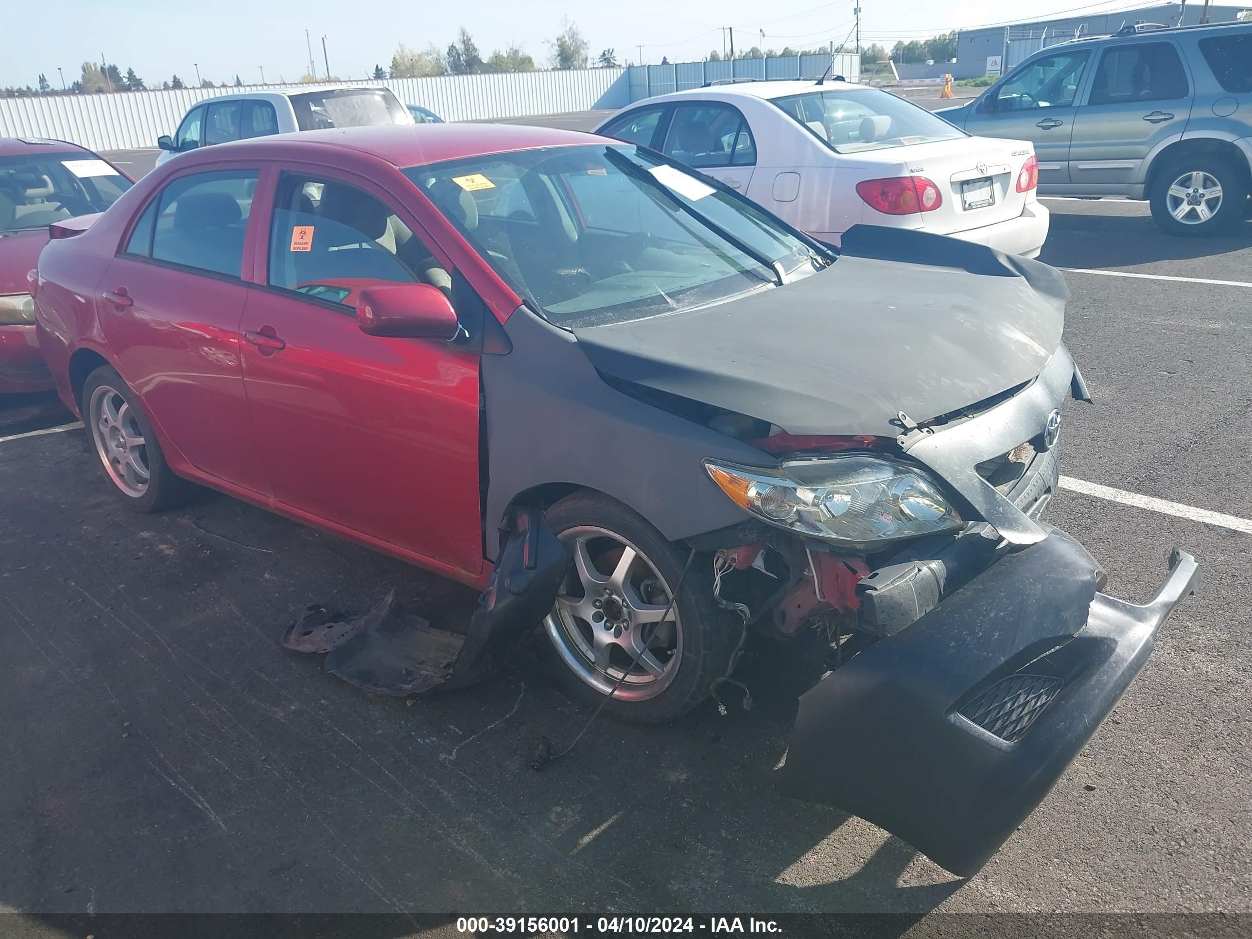 TOYOTA COROLLA 2009 1nxbu40e99z139514