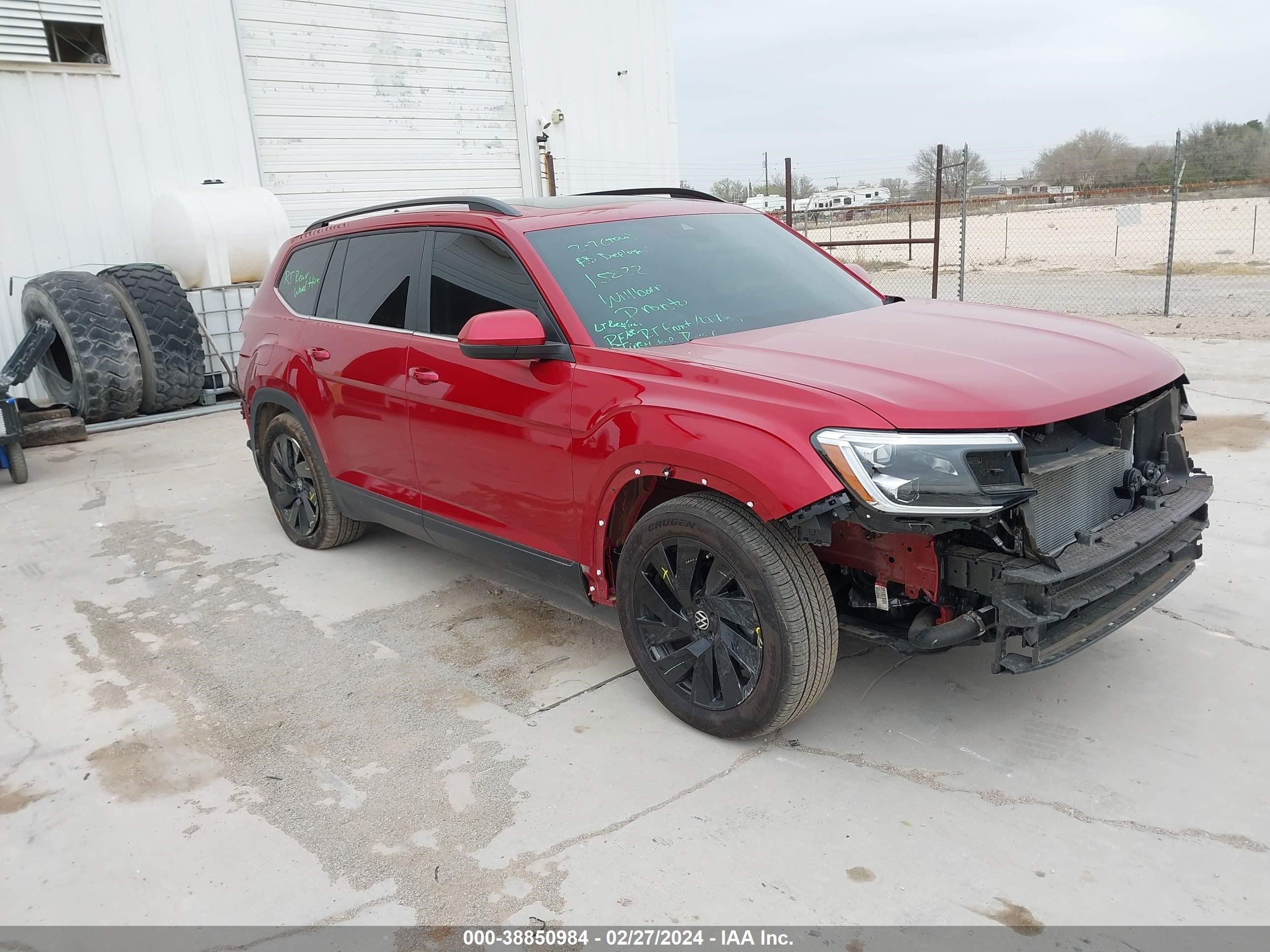 VOLKSWAGEN ATLAS 2024 1v2jr2ca5rc528251