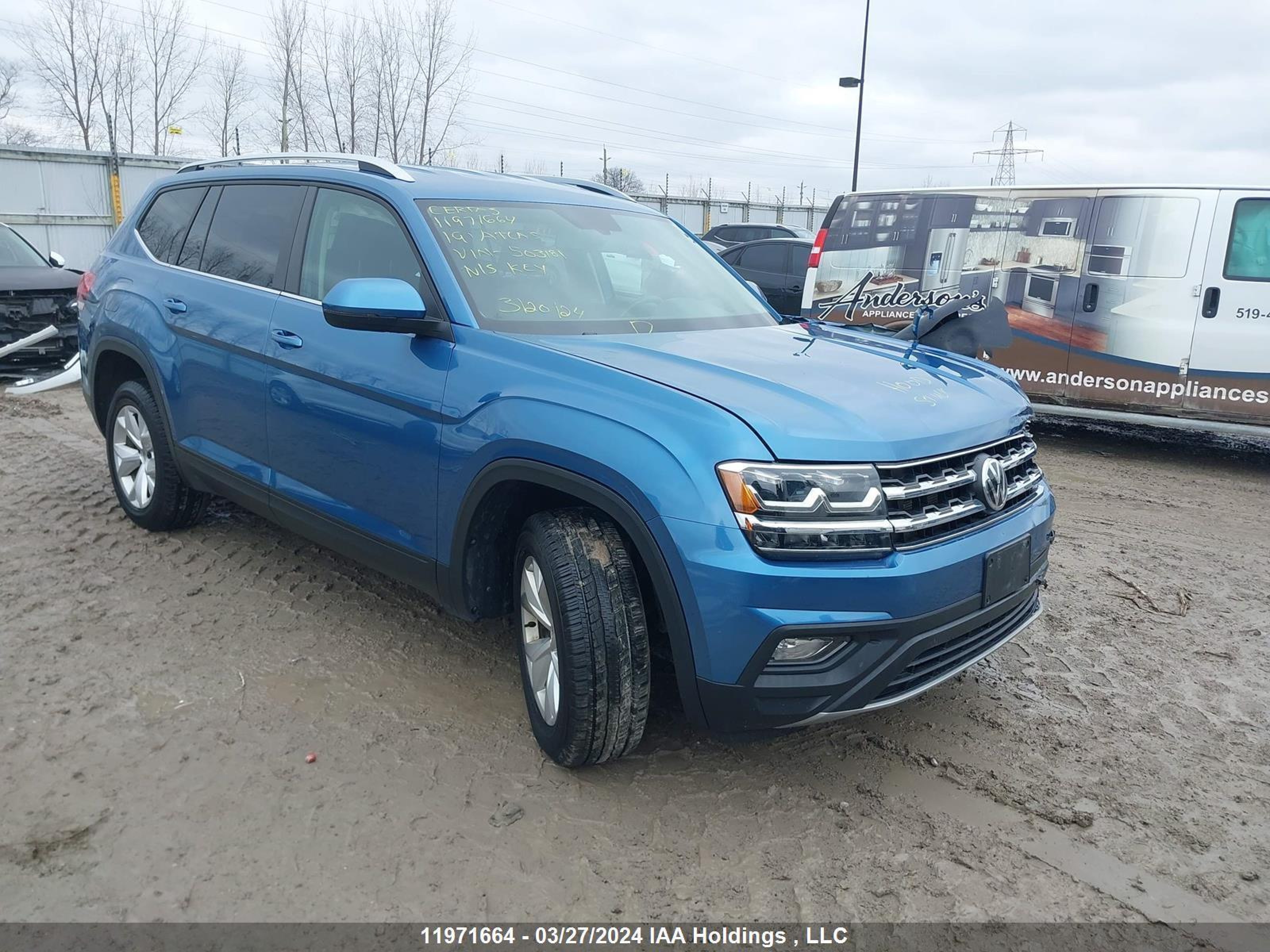 VOLKSWAGEN ATLAS 2019 1v2lr2ca8kc503181