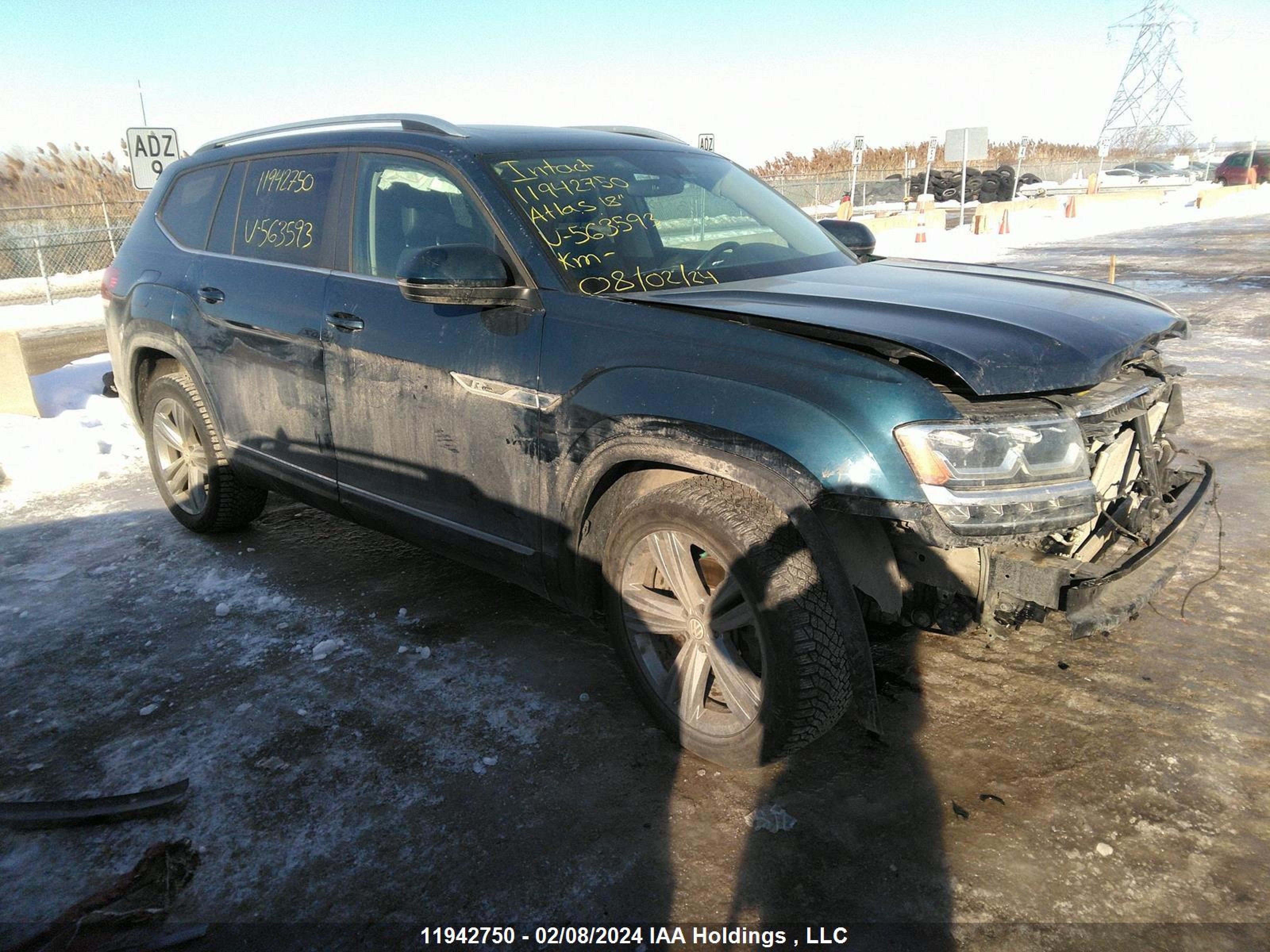 VOLKSWAGEN ATLAS 2018 1v2rr2ca0jc563593