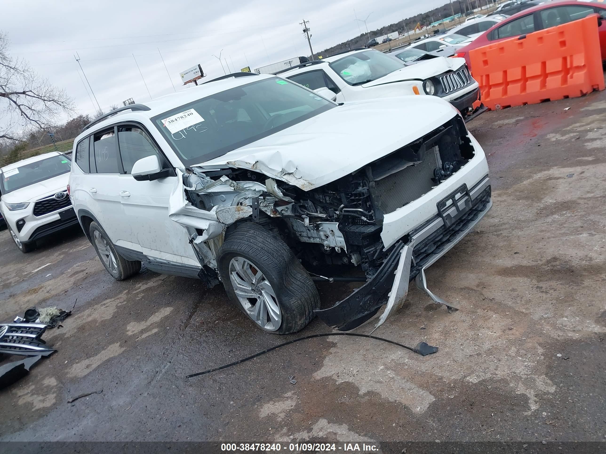 VOLKSWAGEN ATLAS 2022 1v2wr2ca1nc543278