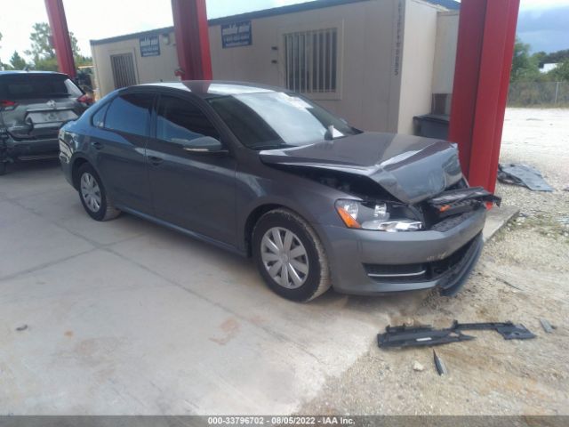 VOLKSWAGEN PASSAT S 2012 1vwap7a33cc058959