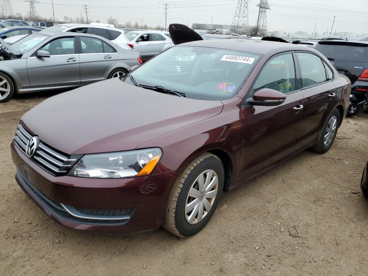 VOLKSWAGEN PASSAT 2012 1vwap7a36cc042982