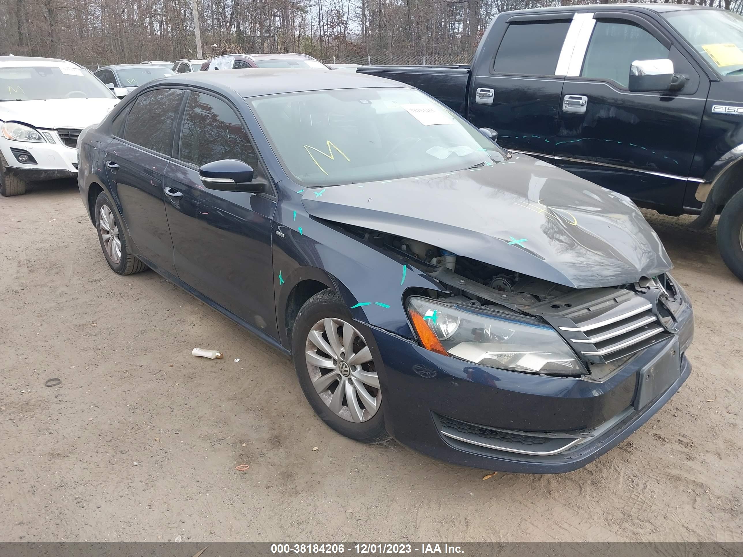 VOLKSWAGEN PASSAT 2014 1vwap7a37ec003322