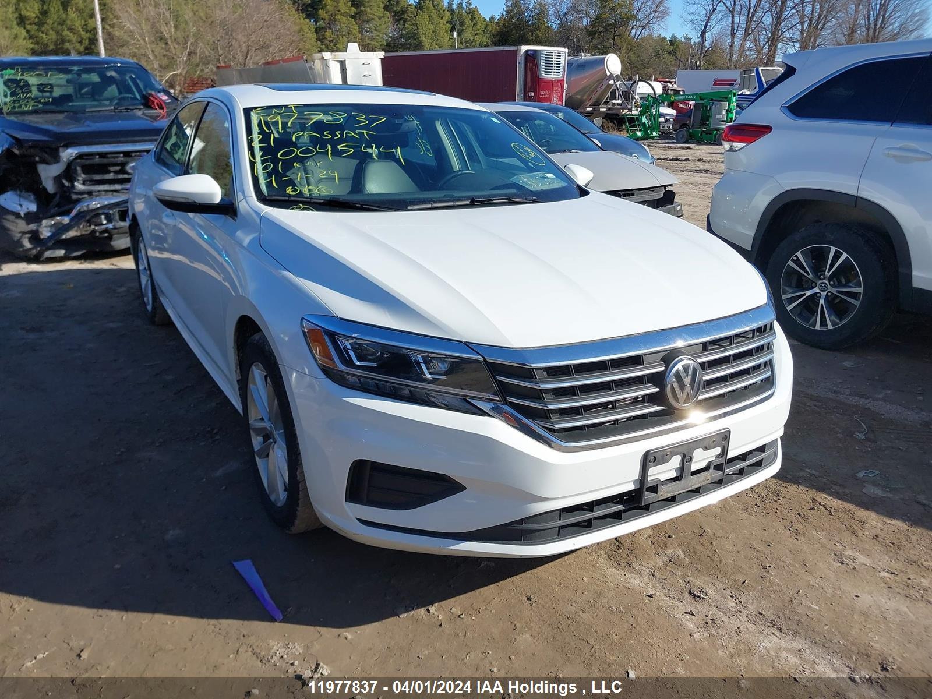 VOLKSWAGEN PASSAT 2021 1vwba7a32mc004544