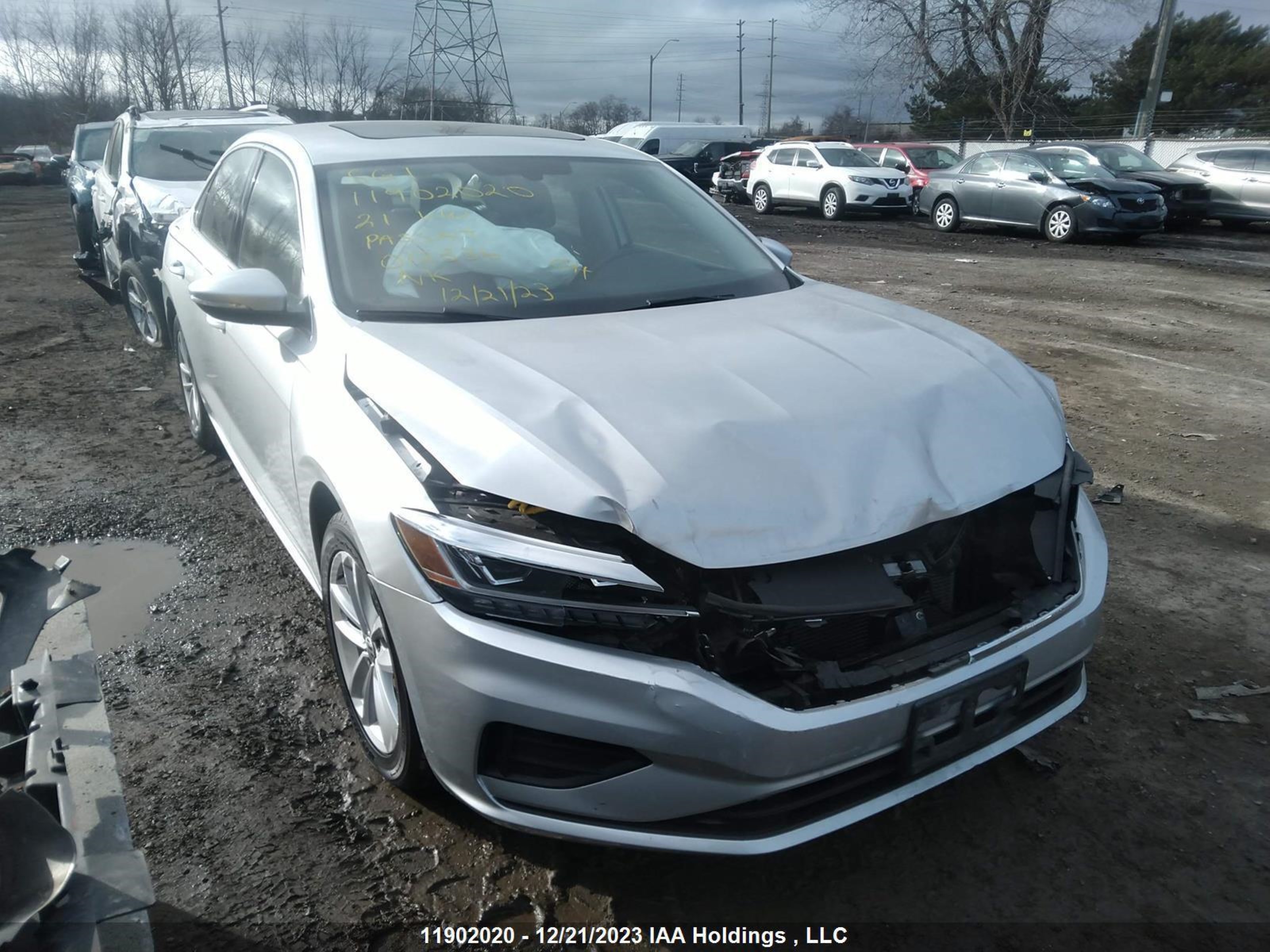 VOLKSWAGEN PASSAT 2021 1vwba7a32mc012336