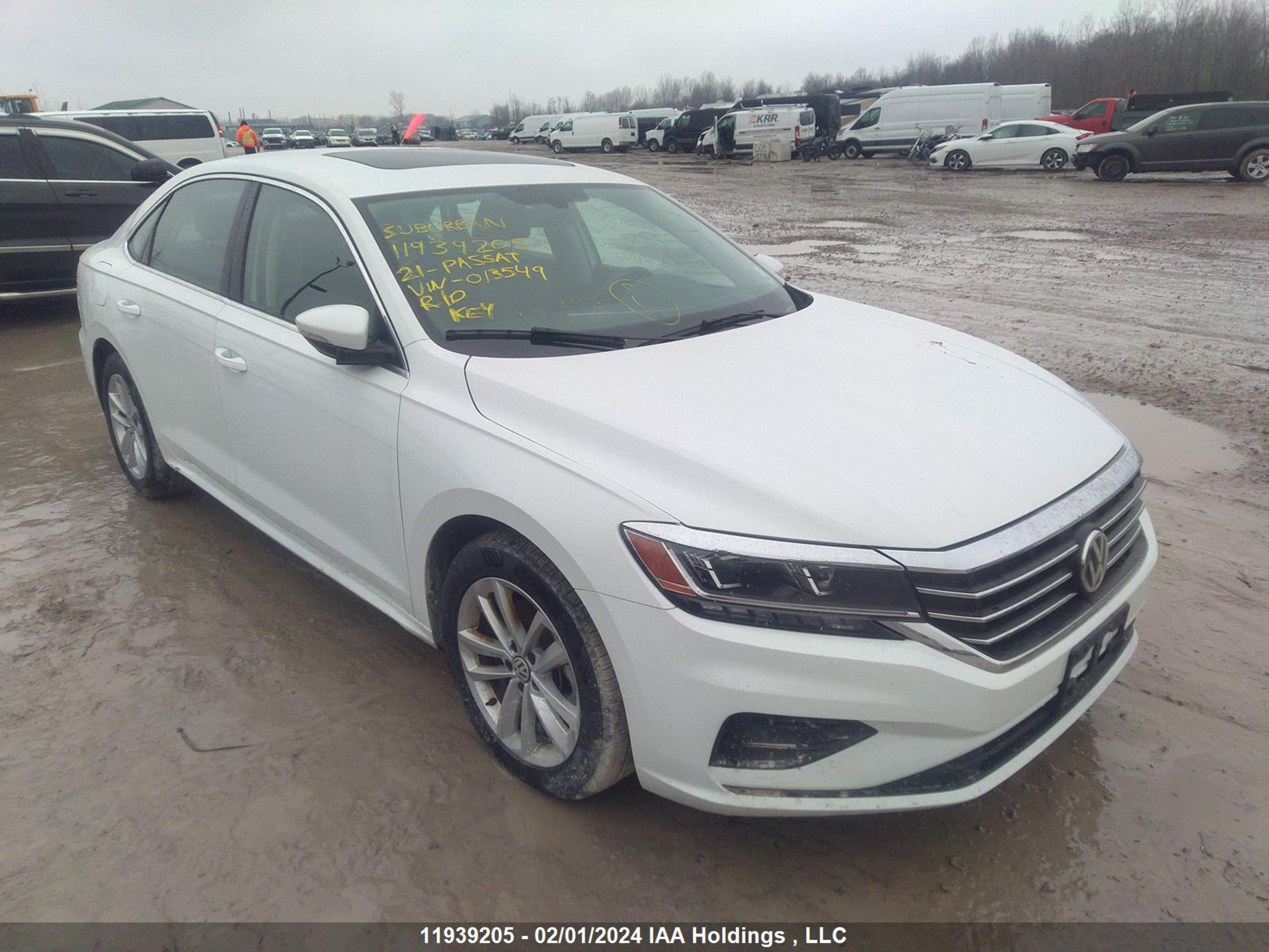 VOLKSWAGEN PASSAT 2021 1vwba7a32mc013549