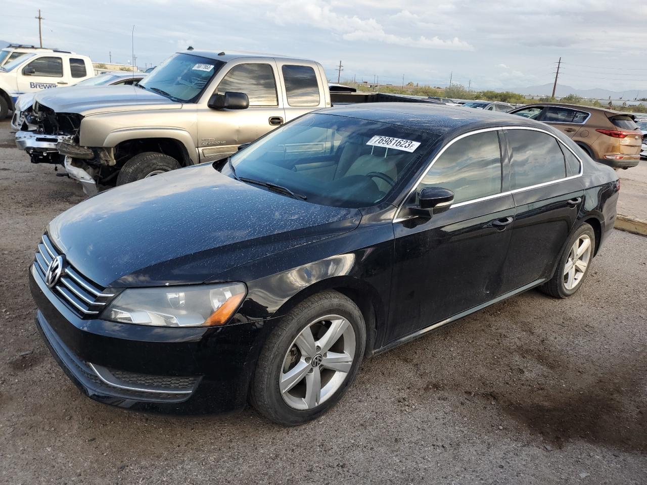 VOLKSWAGEN PASSAT 2013 1vwbh7a37dc045148